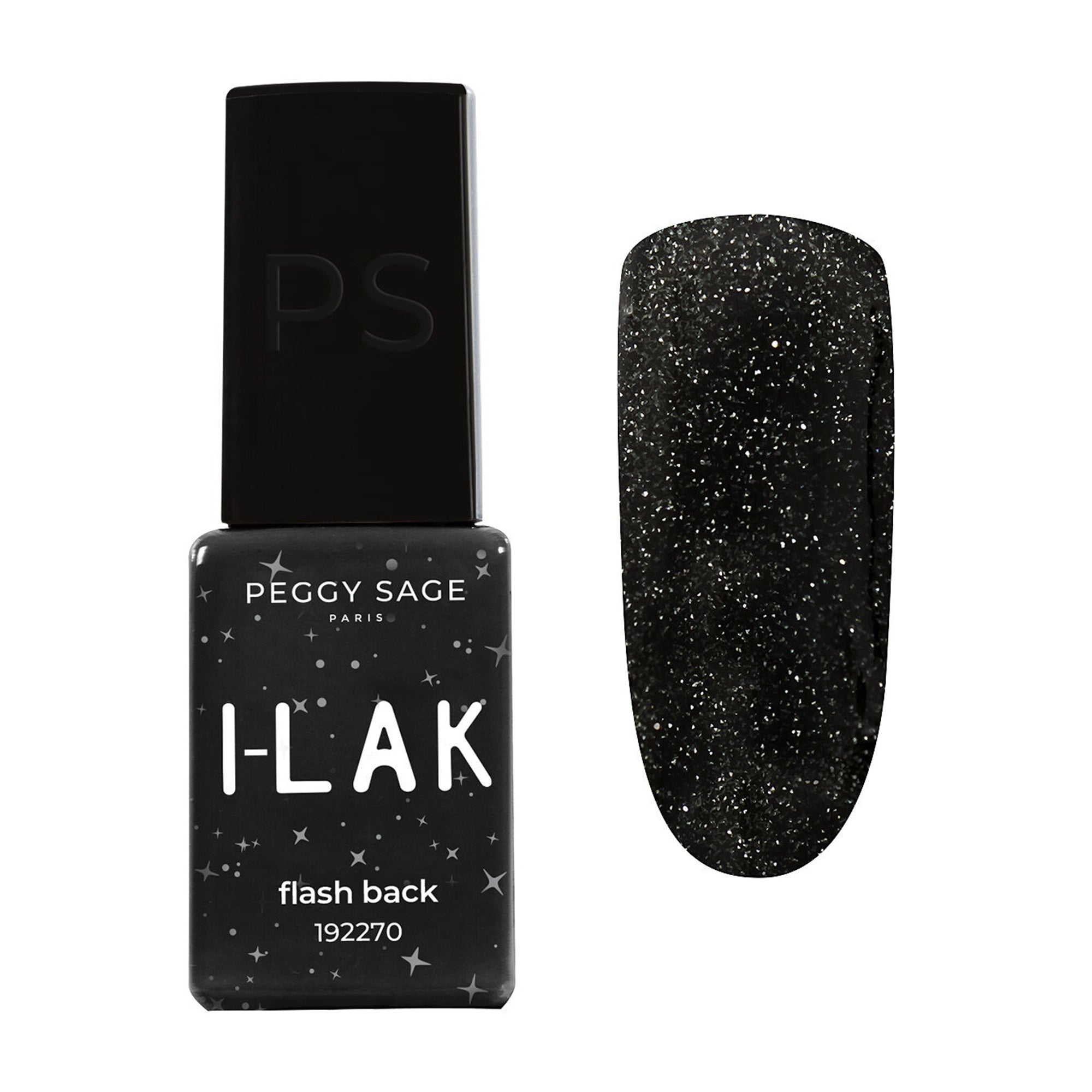 Peggy Sage I-Lak Mini Smalto Semipermanente TPO Free 5ml - Flash Black