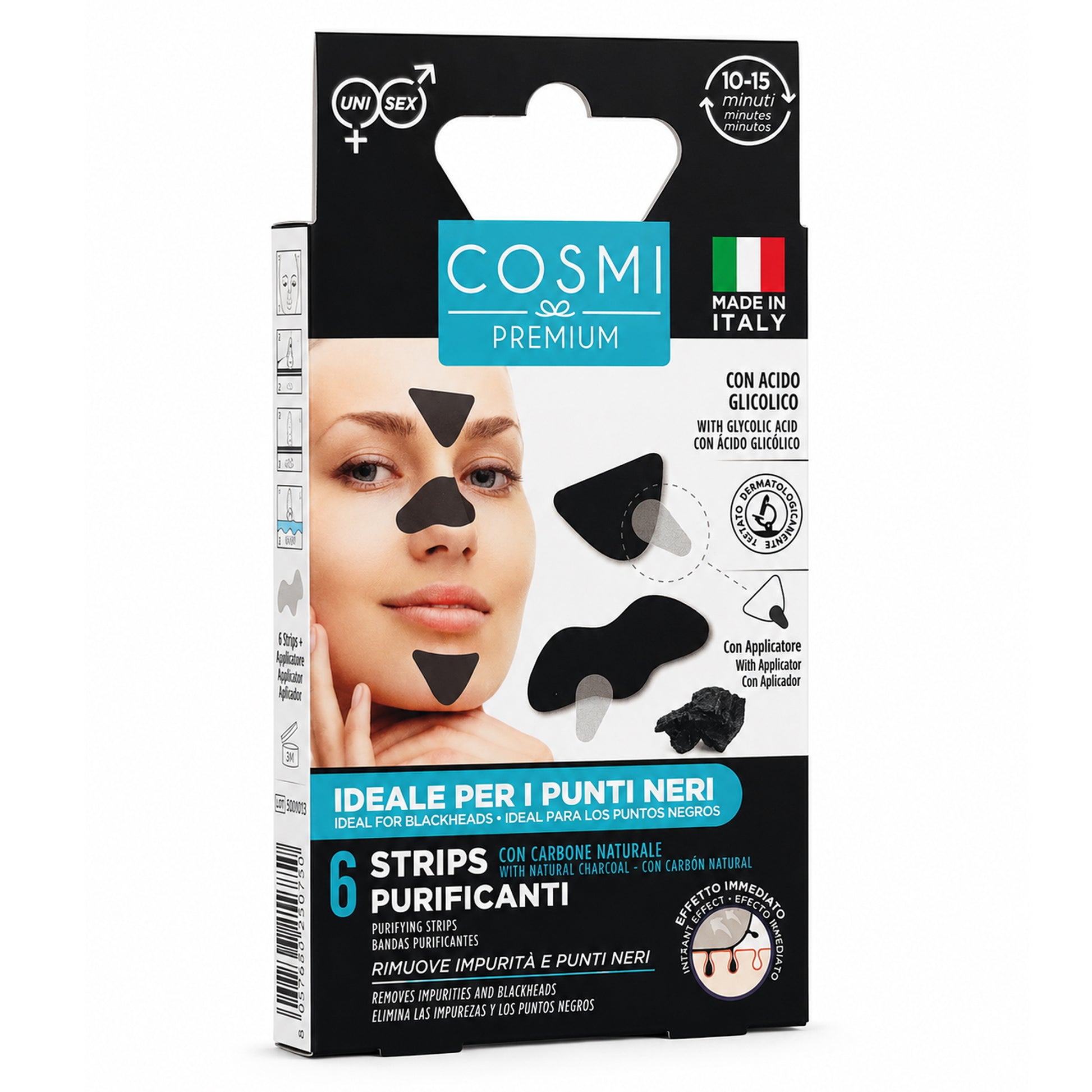 Cosmi Patch per Punti Neri Purificanti al Carbone - 6pz
