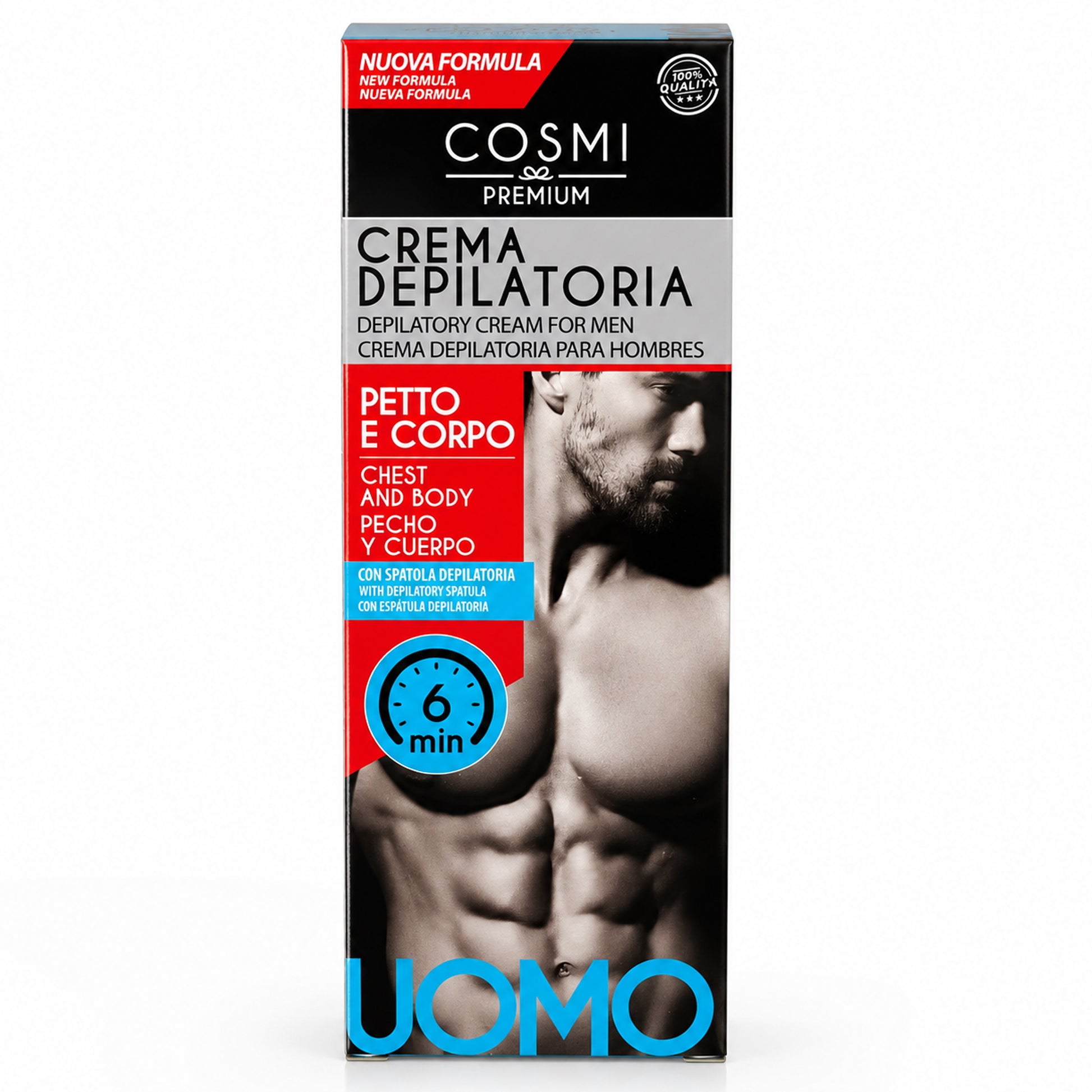 Cosmi Crema Depilatoria Uomo Petto e Corpo - 100ml