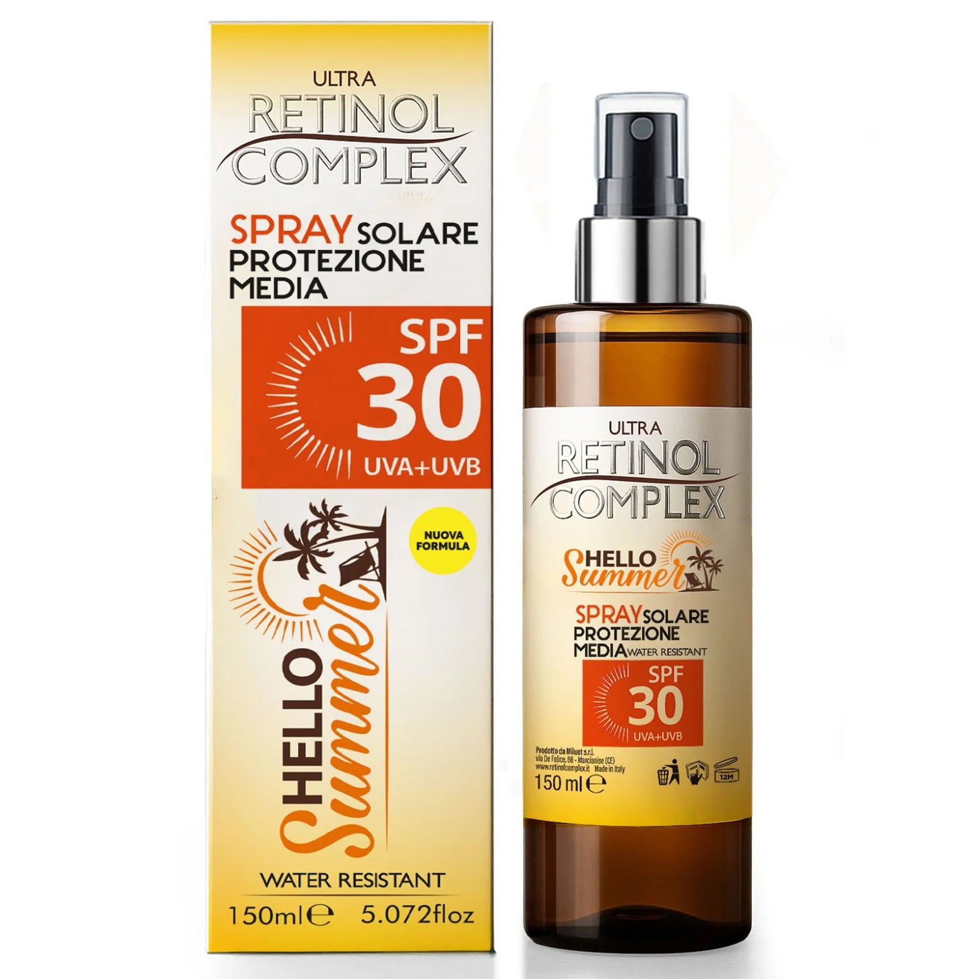Retinol Complex Spray Solare Protezione Media 30SPF - 150ml