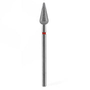 Staleks Pro Punta Fresa Diamantata Pera Acuta 5 Rosso - 12mm
