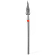 Staleks Pro Punta Fresa Diamantata Pera Acuta 4 Rosso - 12mm