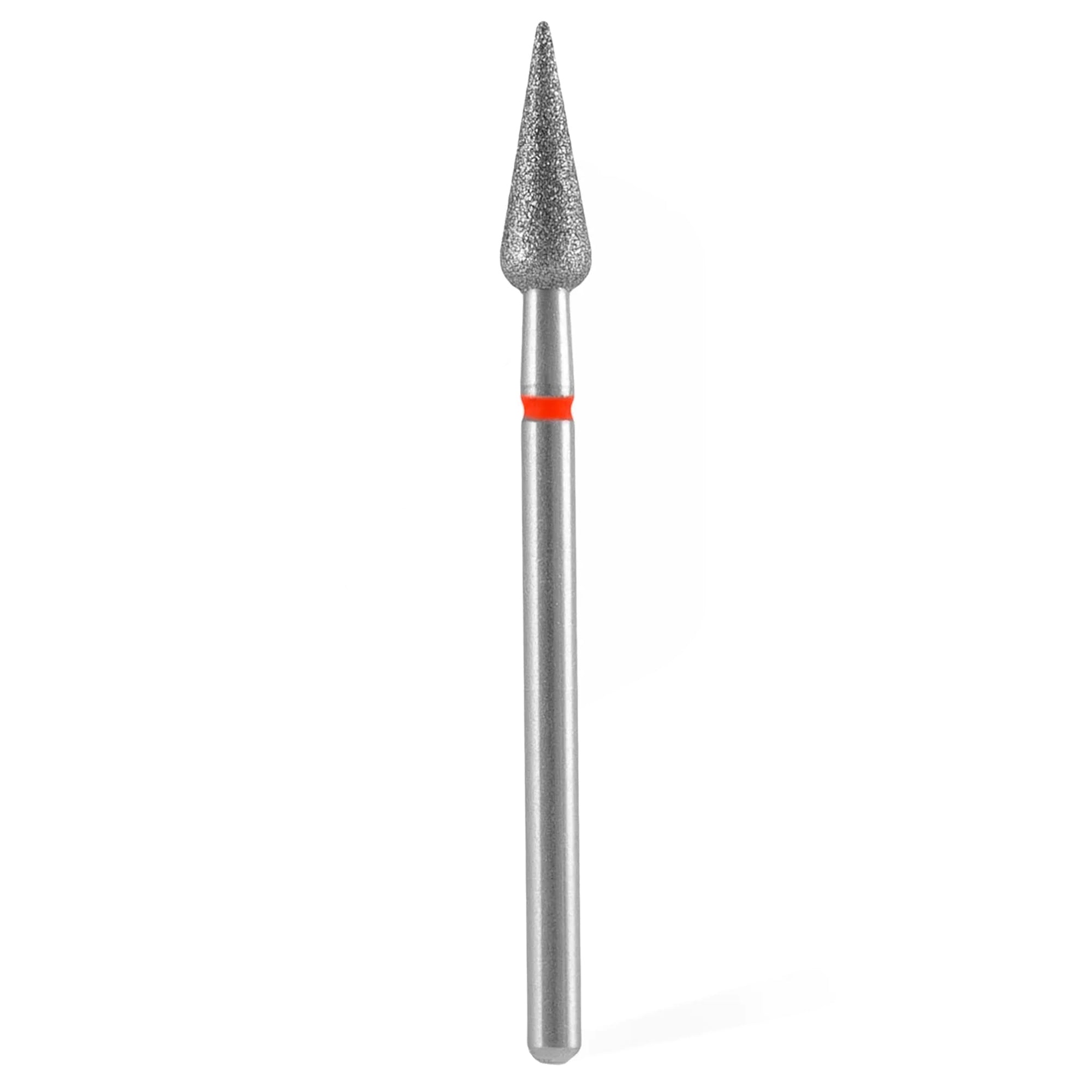 Staleks Pro Punta Fresa Diamantata Pera Acuta 4 Rosso - 12mm