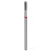 Staleks Pro Punta Fresa Diamantata Cilindro Arrotondato Rosso - 6,5mm