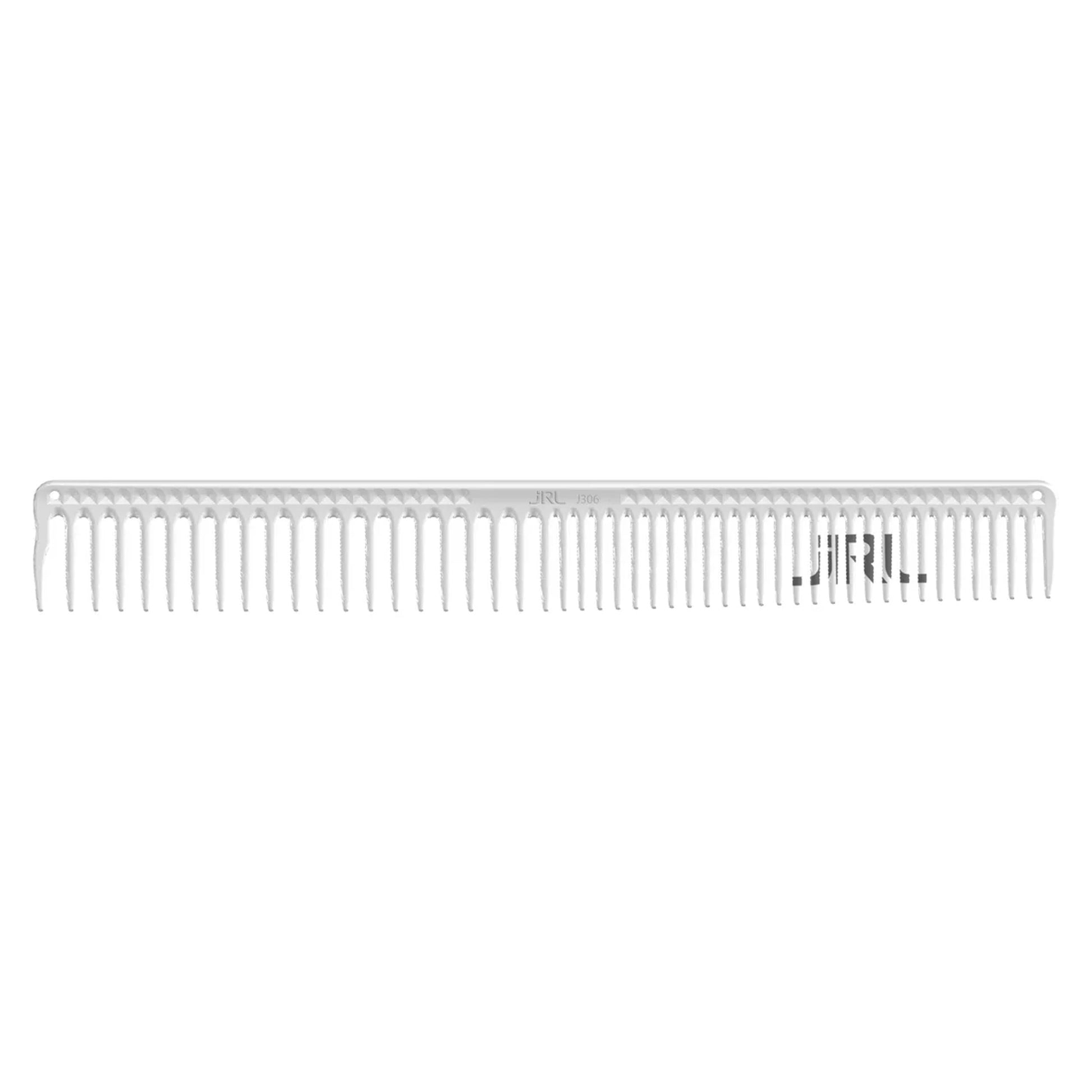 JRL Pettine Long Round Tooth Cutting and Styling Comb 9" - Bianco