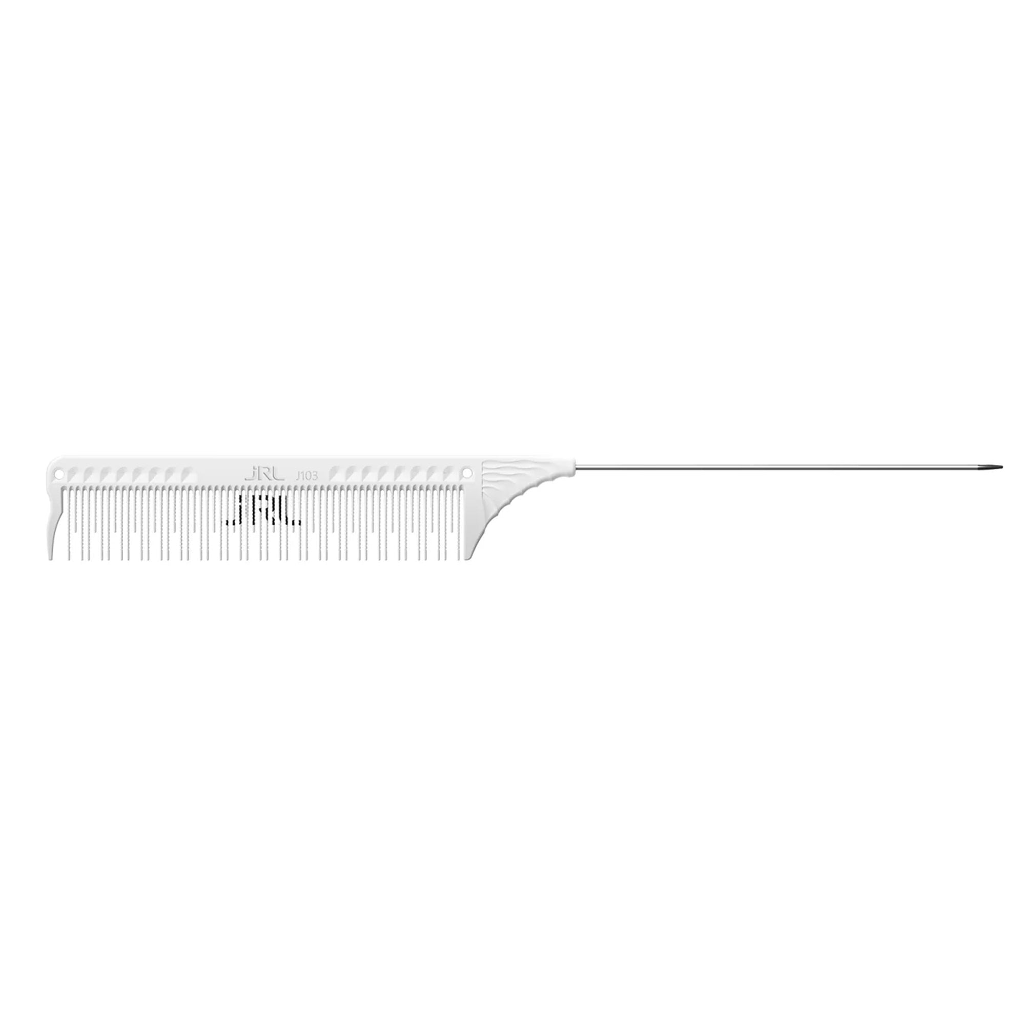 JRL Pettine a Coda Teasing Comb 8,8" - Bianco