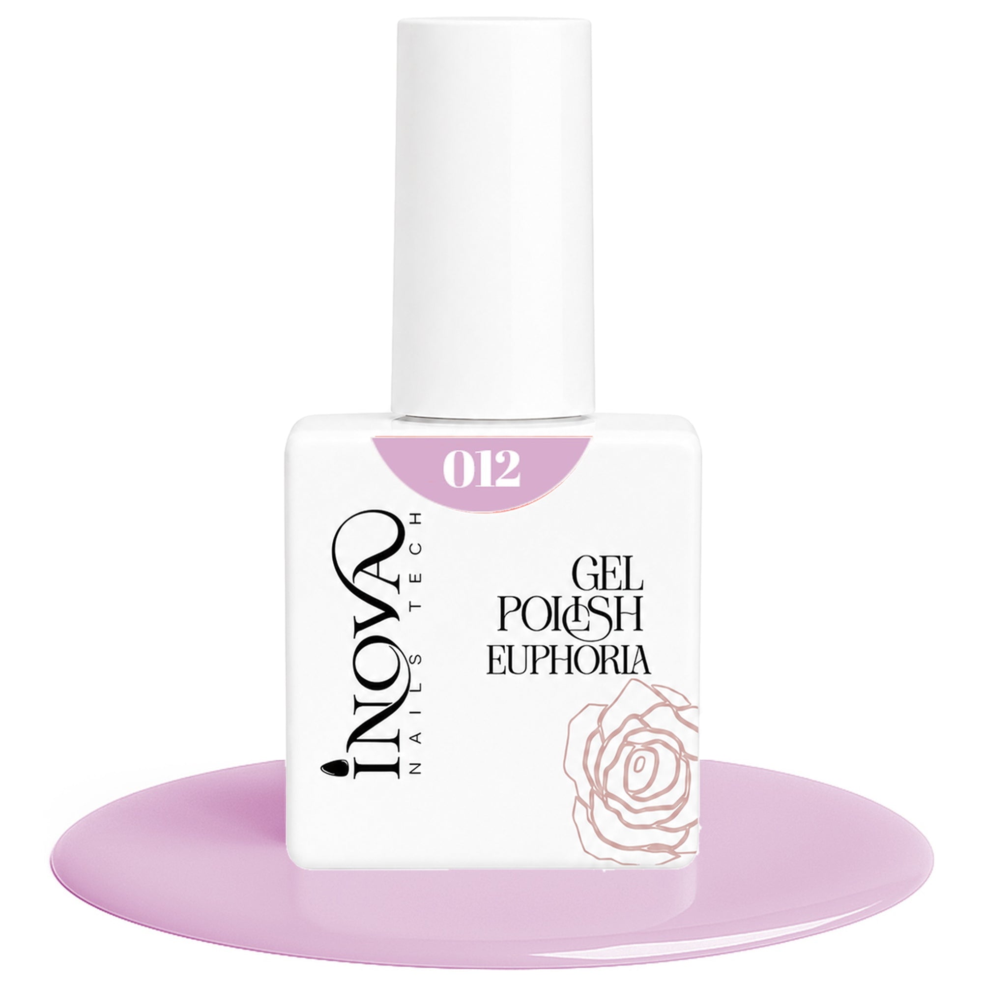Inova Nails Tech Smalto Semipermanente 12ml - 012 Lilla Pastello Soft