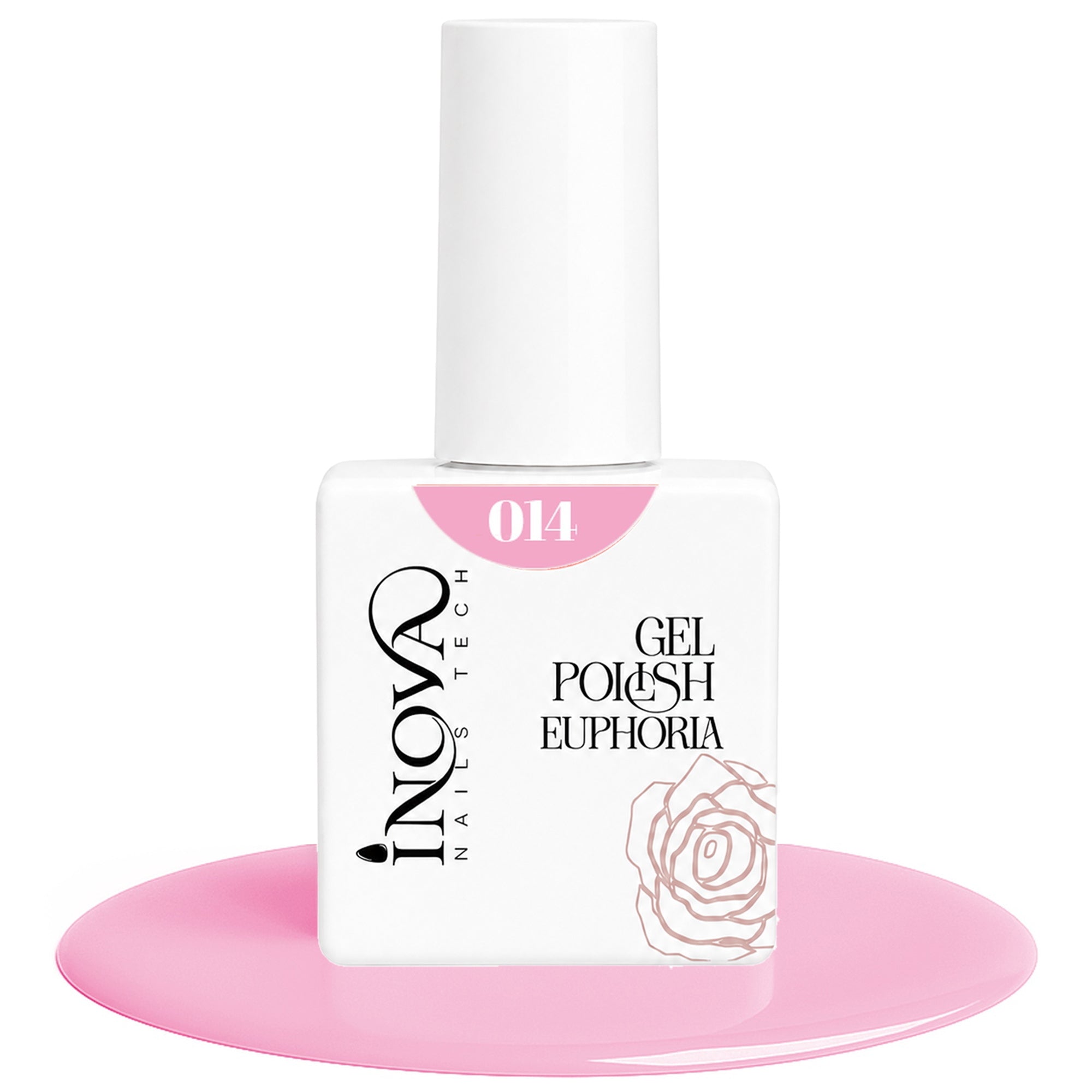 Inova Nails Tech Smalto Semipermanente 12ml - 014 Rosa Confetto Luminoso
