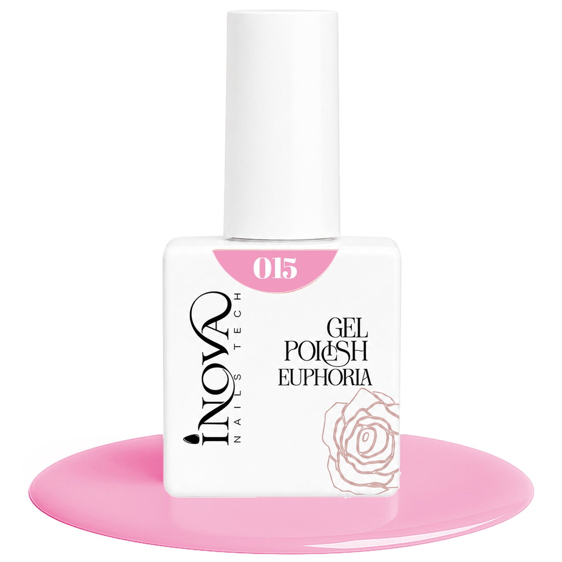 Inova Nails Tech Smalto Semipermanente 12ml - 015 Rosa Bubblegum Intenso