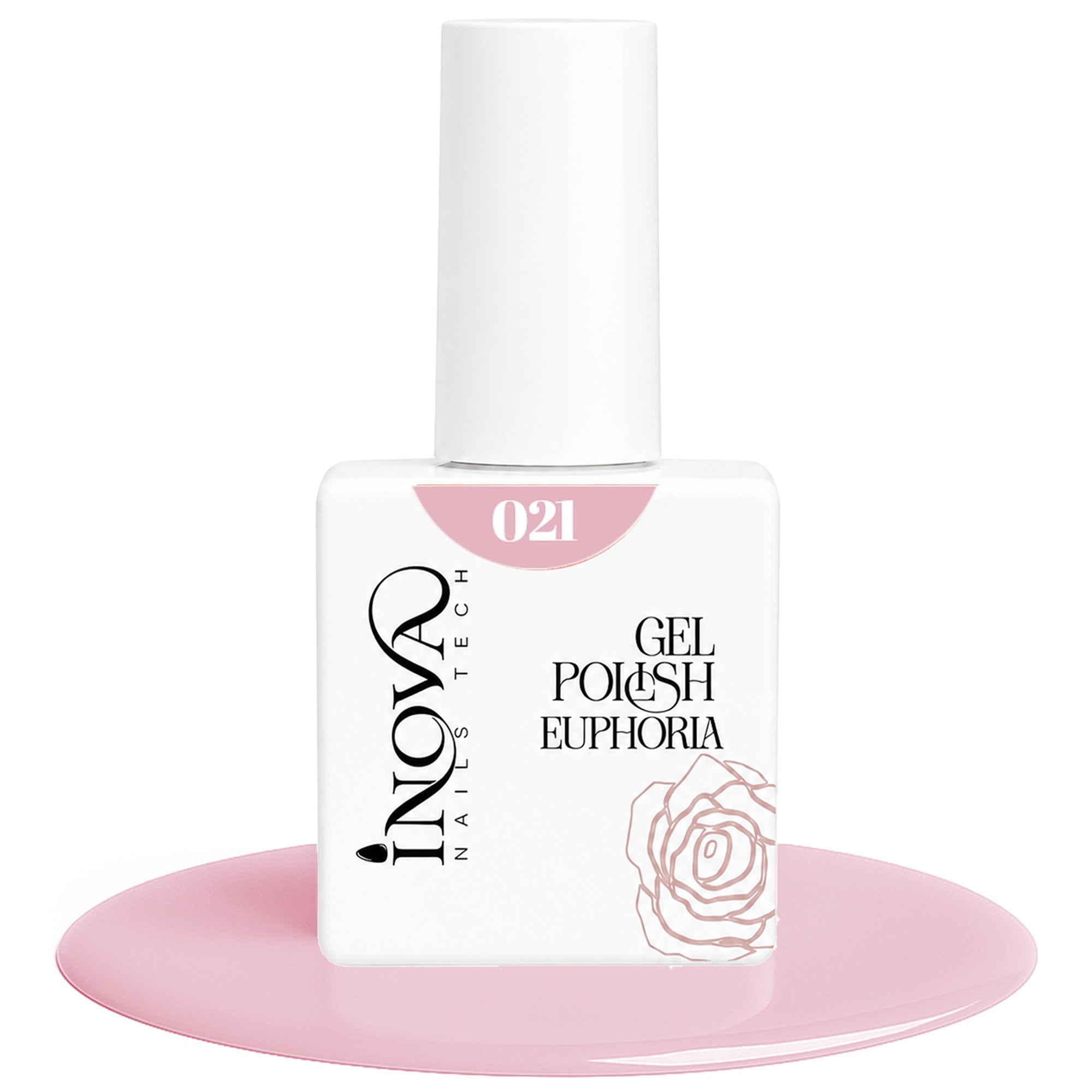 Inova Nails Tech Smalto Semipermanente 12ml - 021 Rosa Nude Freddo