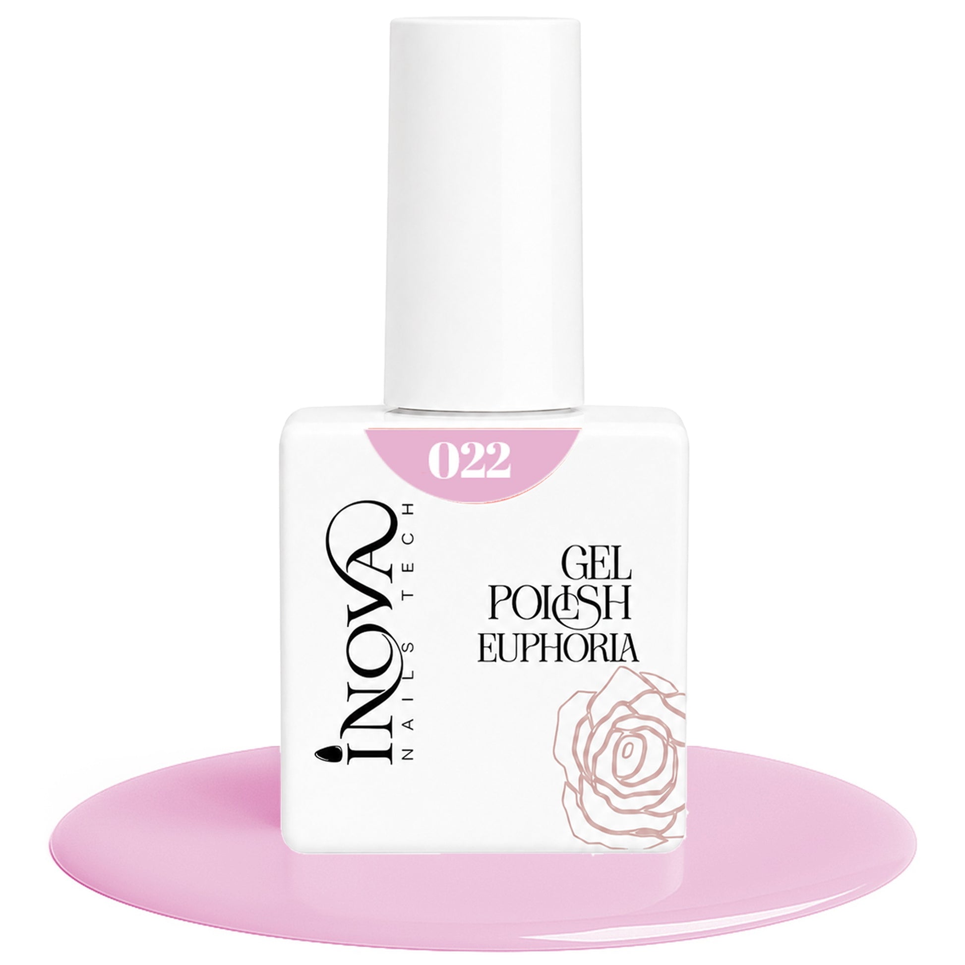 Inova Nails Tech Smalto Semipermanente 12ml - 022 Rosa Lavanda Chiaro