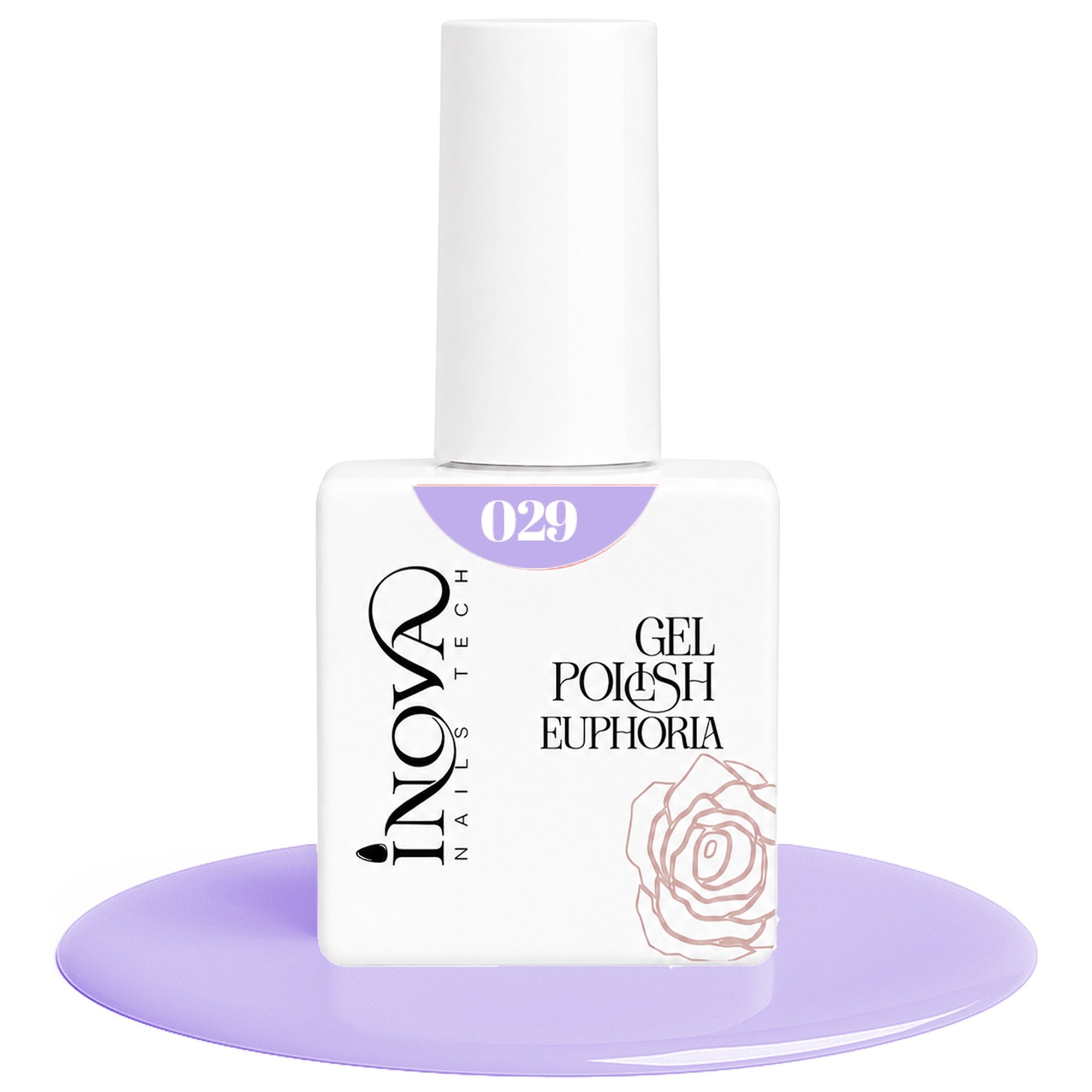 Inova Nails Tech Smalto Semipermanente 12ml - 029 Lilla Pastello Brillante