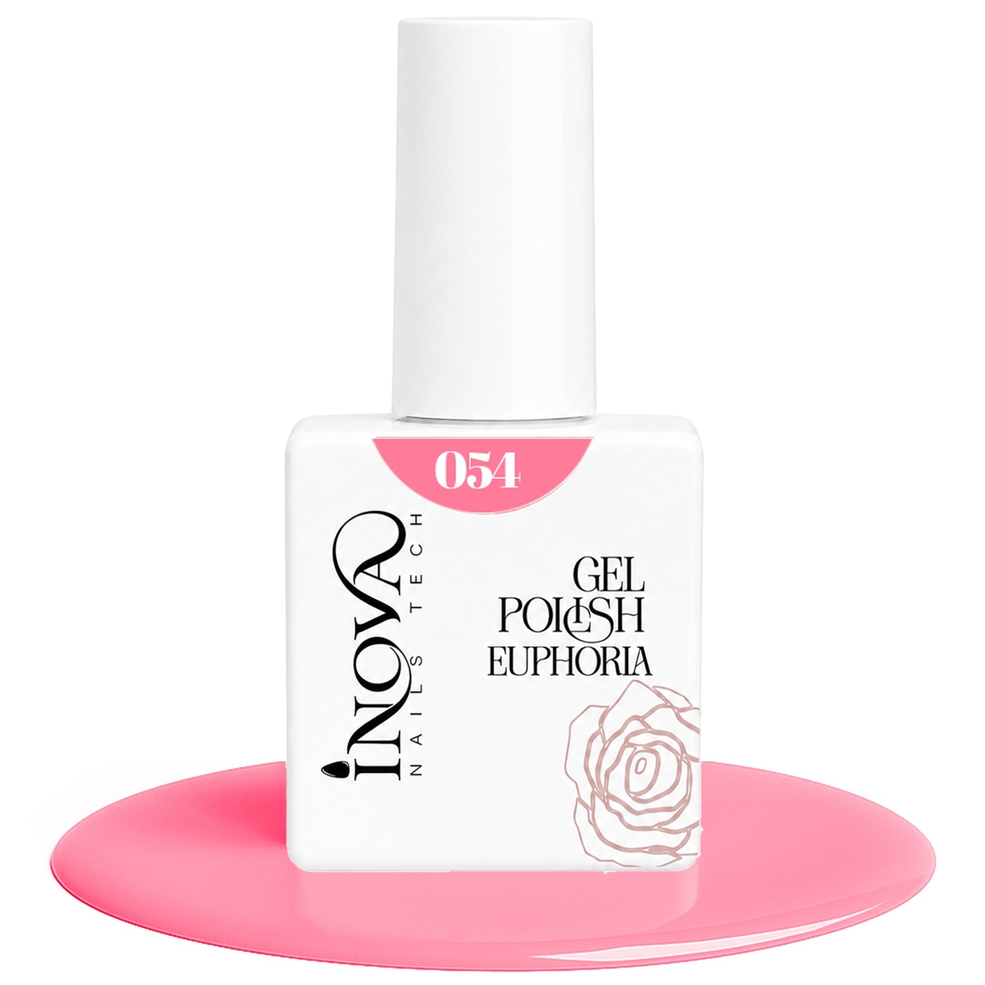 Inova Nails Tech Smalto Semipermanente 12ml - 054 Rosa Fluo Elegante