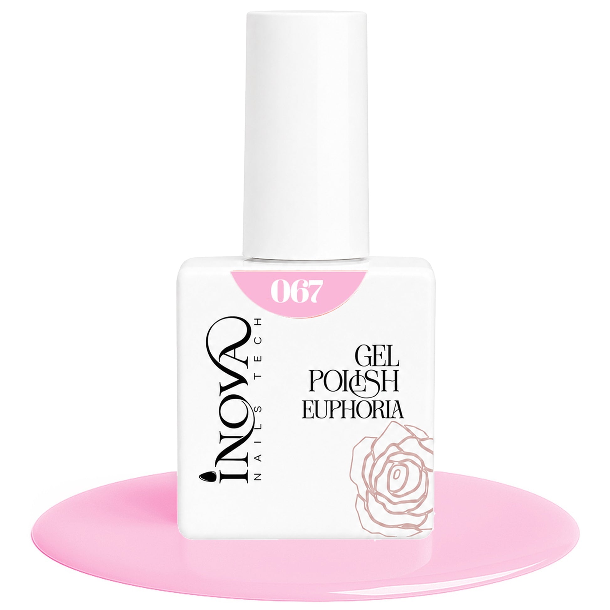 Inova Nails Tech Smalto Semipermanente 12ml - 067 Rosa Pastello Delicato