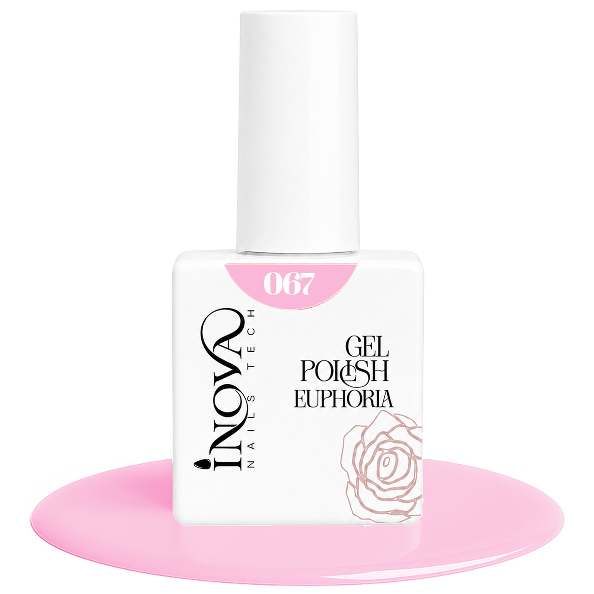 Inova Nails Tech Smalto Semipermanente 12ml - 067 Rosa Pastello Delicato