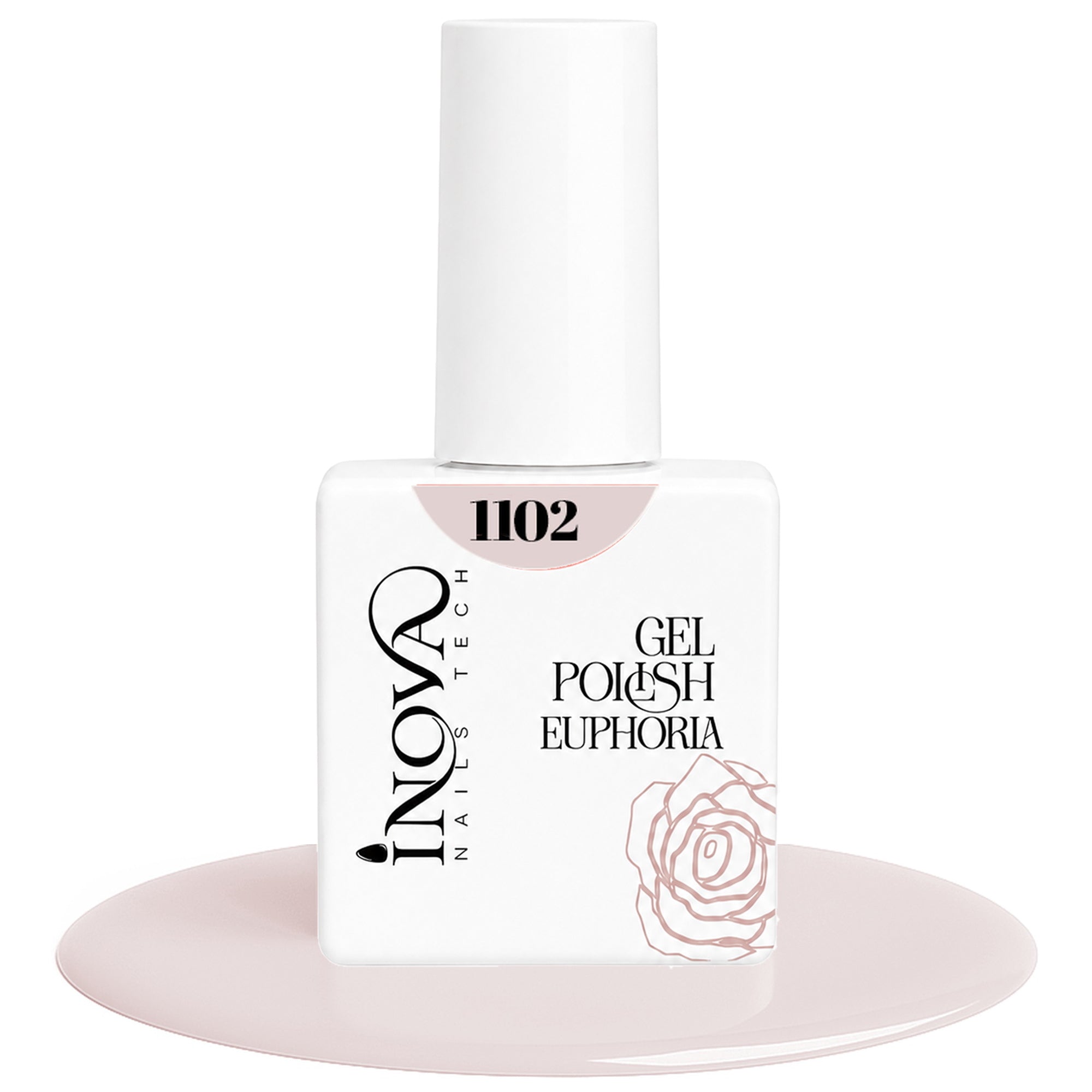 Inova Nails Tech Smalto Semipermanente 12ml - 1102 Rosa Nude Chiaro