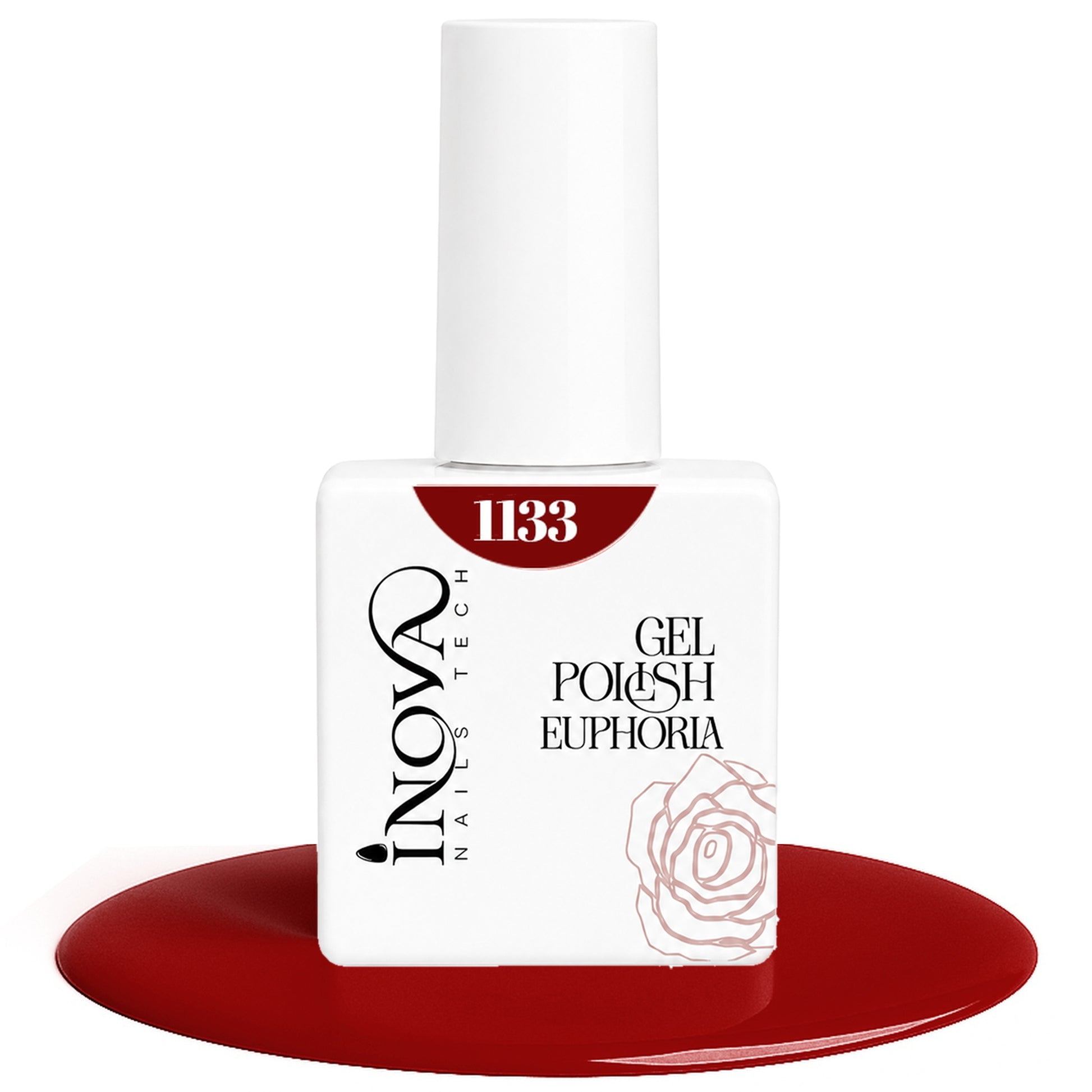 Inova Nails Tech Smalto Semipermanente 12ml - 1133 Rosso Intenso