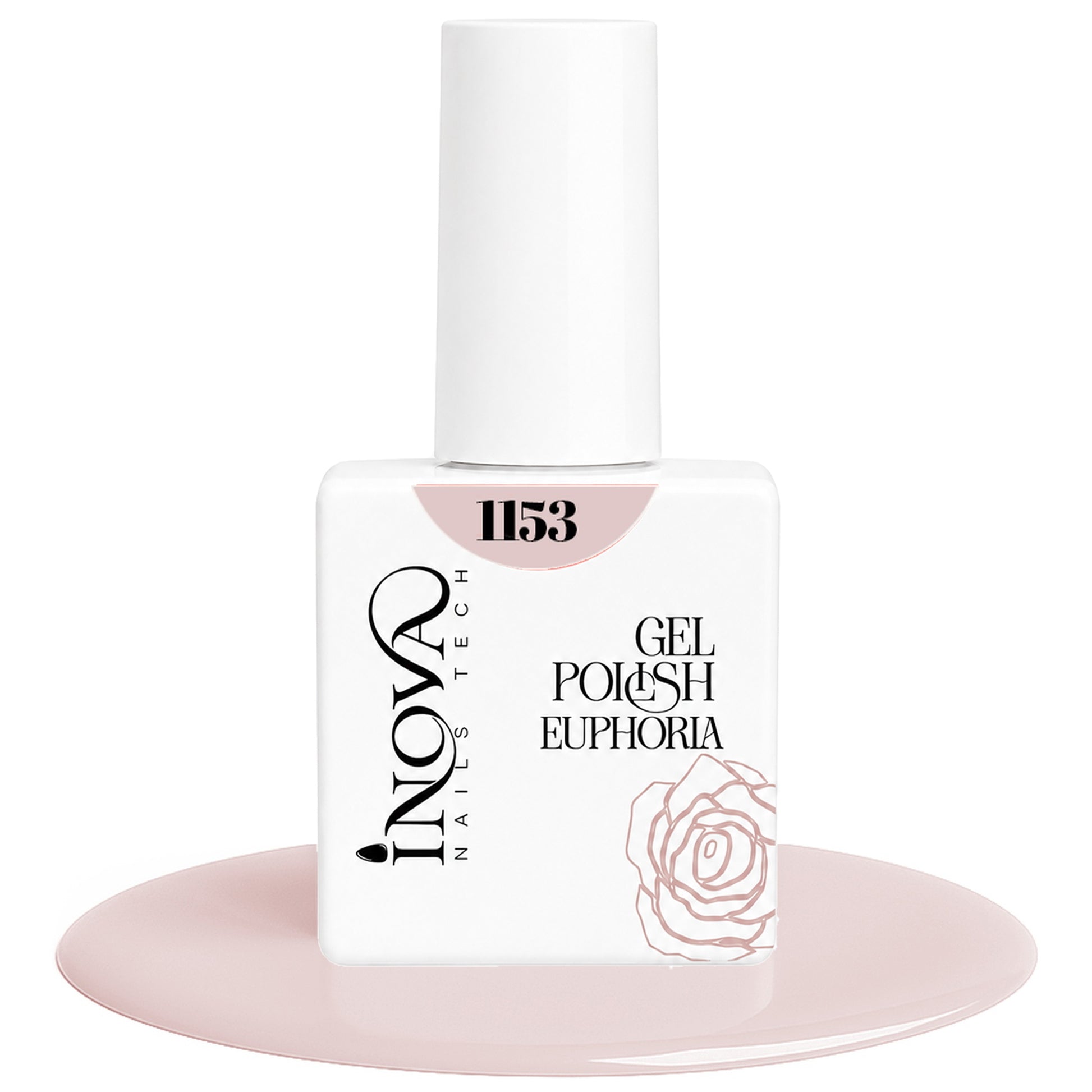 Inova Nails Tech Smalto Semipermanente 12ml - 1153 Rosa Porcellana