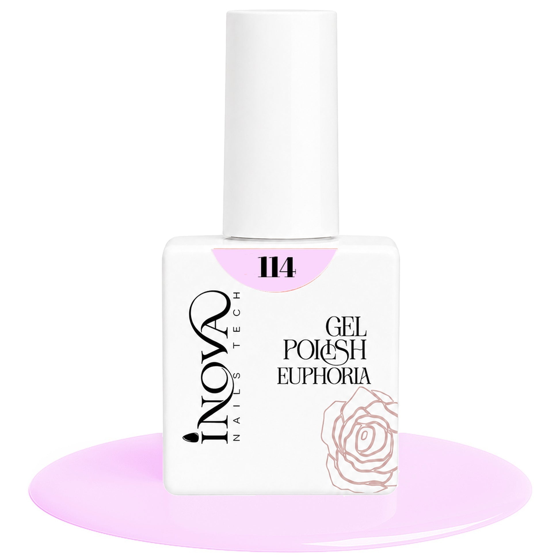 Inova Nails Tech Smalto Semipermanente 12ml - 114 Rosa Confetto Delicato