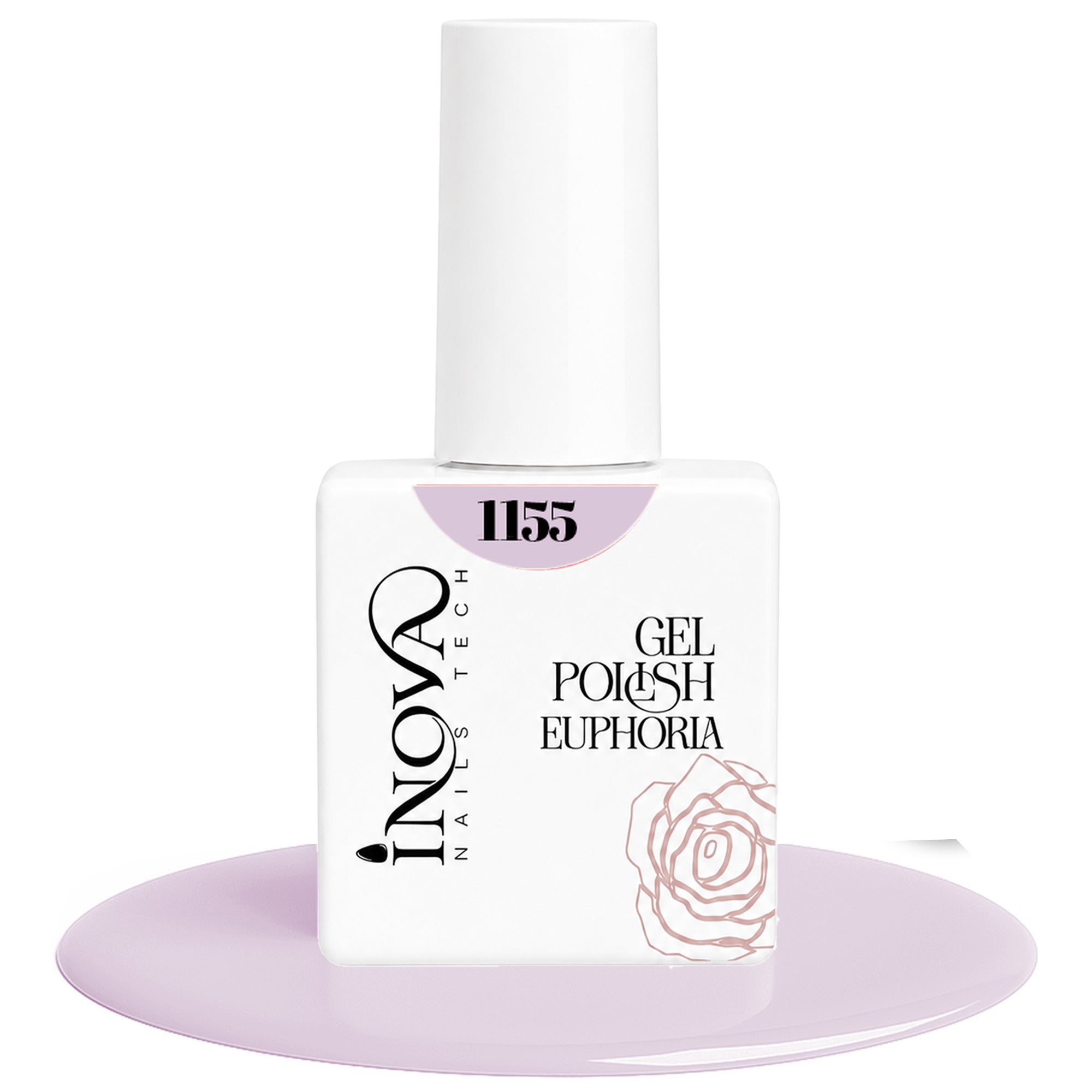 Inova Nails Tech Smalto Semipermanente 12ml - 1155 Rosa Malva Chiaro