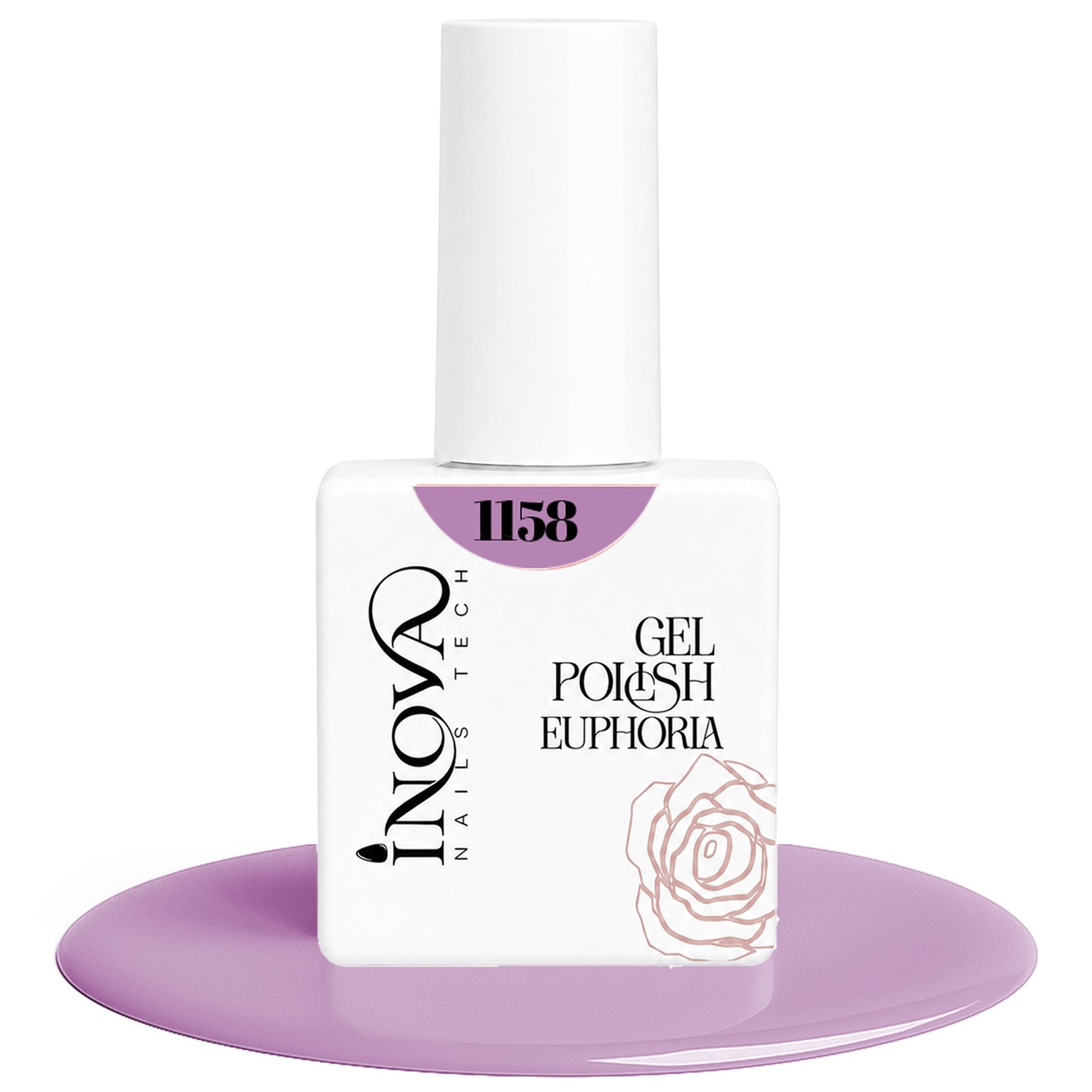 Inova Nails Tech Smalto Semipermanente 12ml - 1158 Lilla Brillante