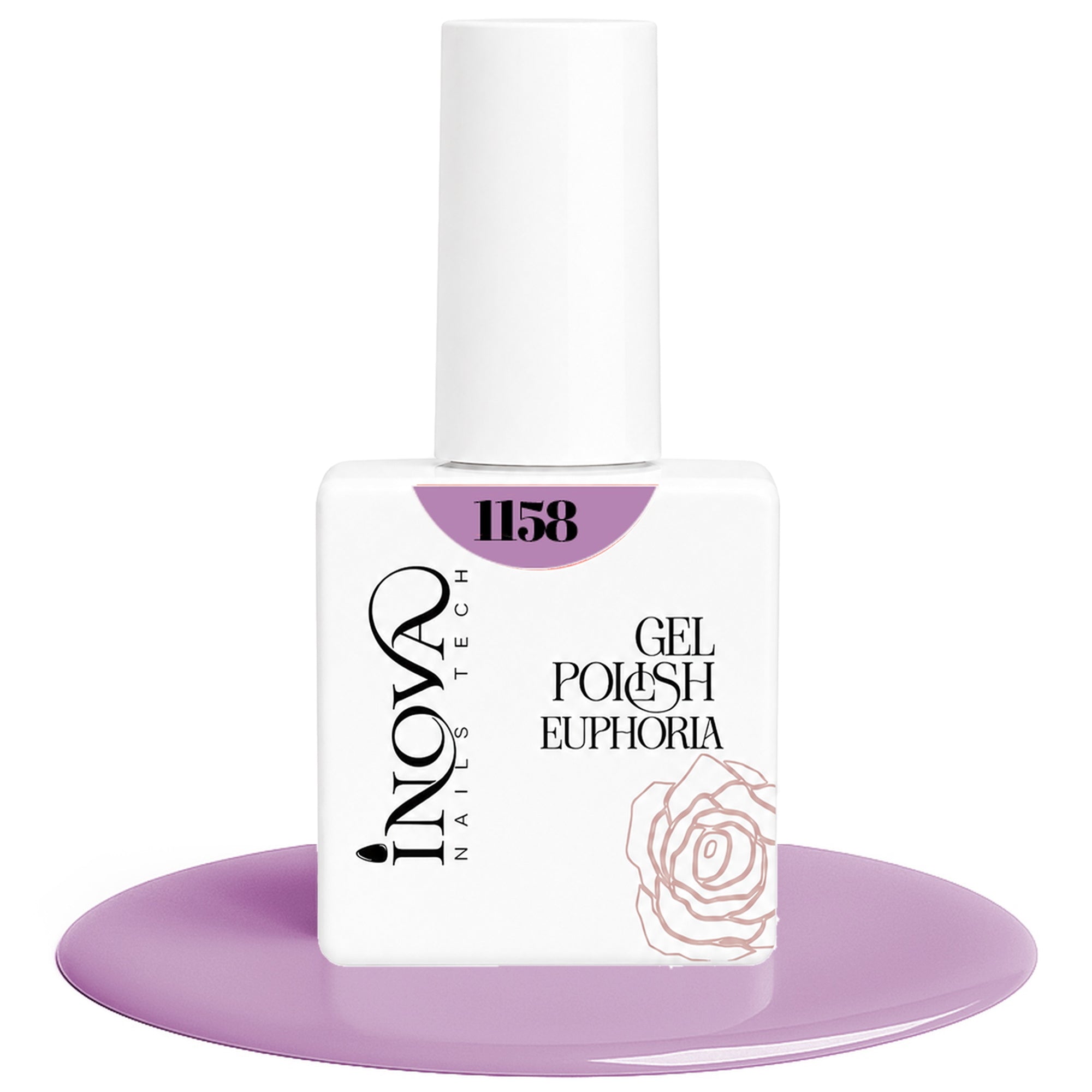 Inova Nails Tech Smalto Semipermanente 12ml - 1158 Lilla Brillante