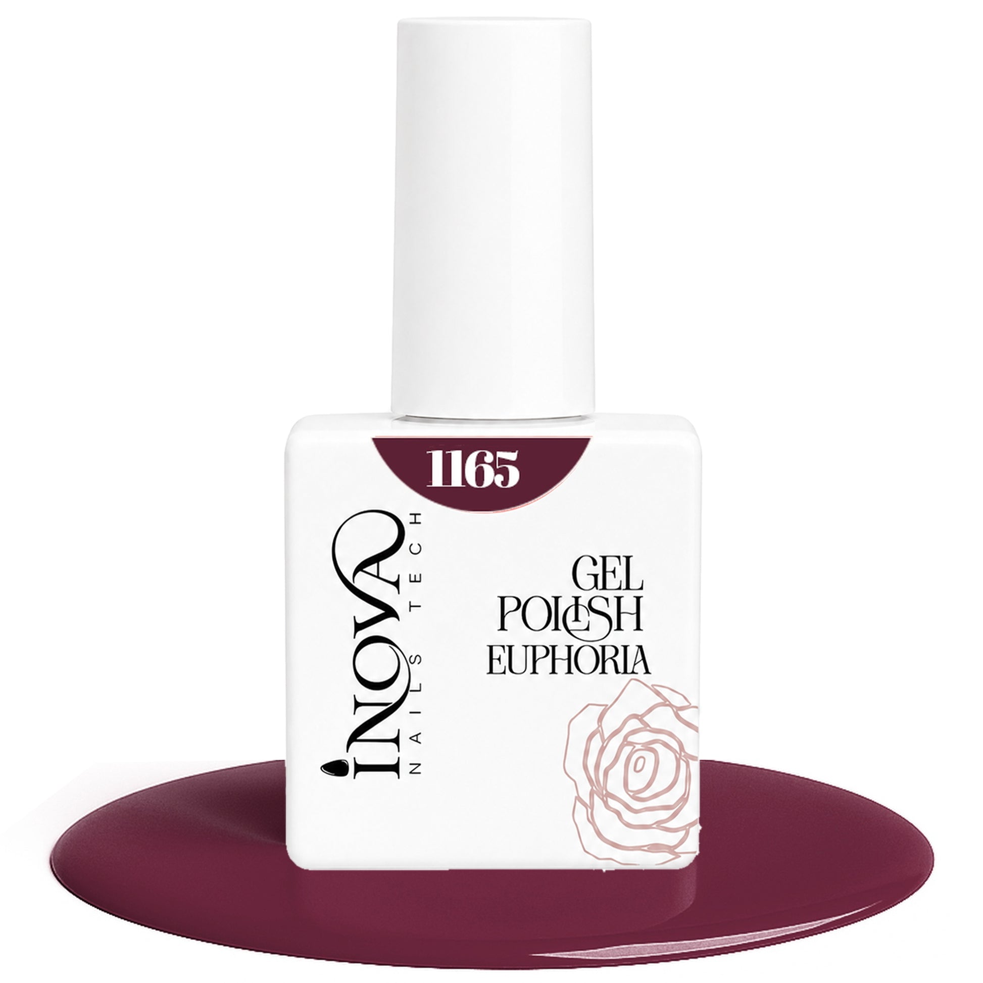 Inova Nails Tech Smalto Semipermanente 12ml - 1165 Borgogna Intenso