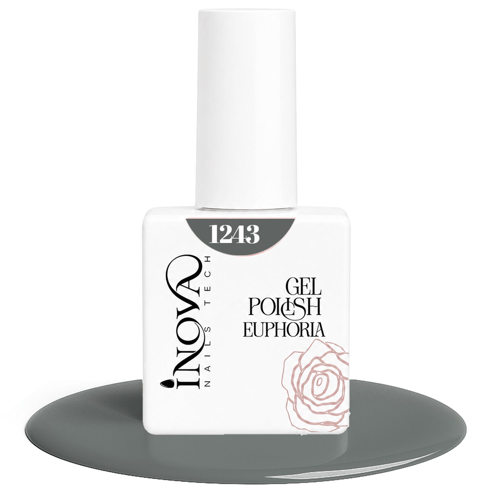 Inova Nails Tech Smalto Semipermanente 12ml - 1243 Grigio Elegante