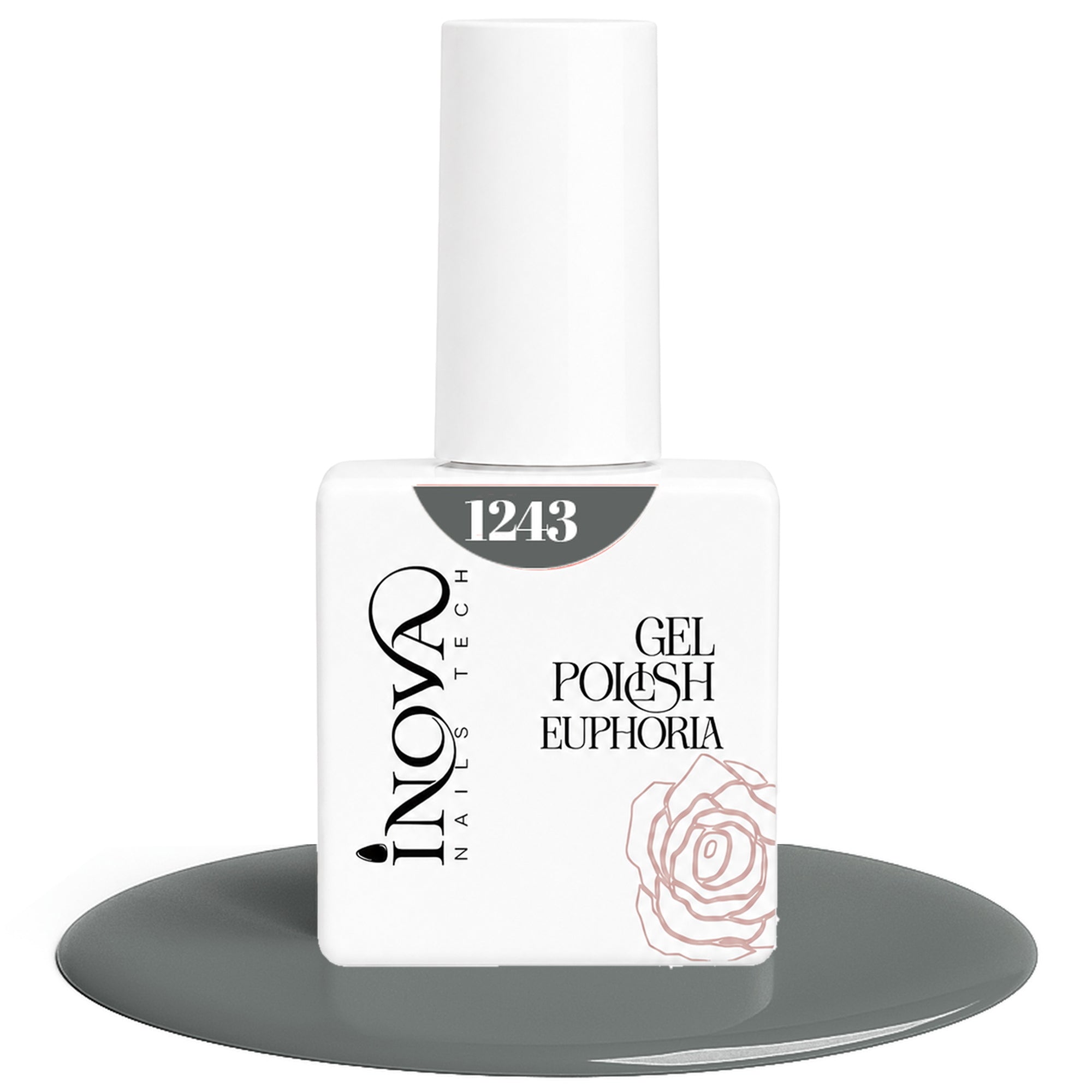 Inova Nails Tech Smalto Semipermanente 12ml - 1243 Grigio Elegante