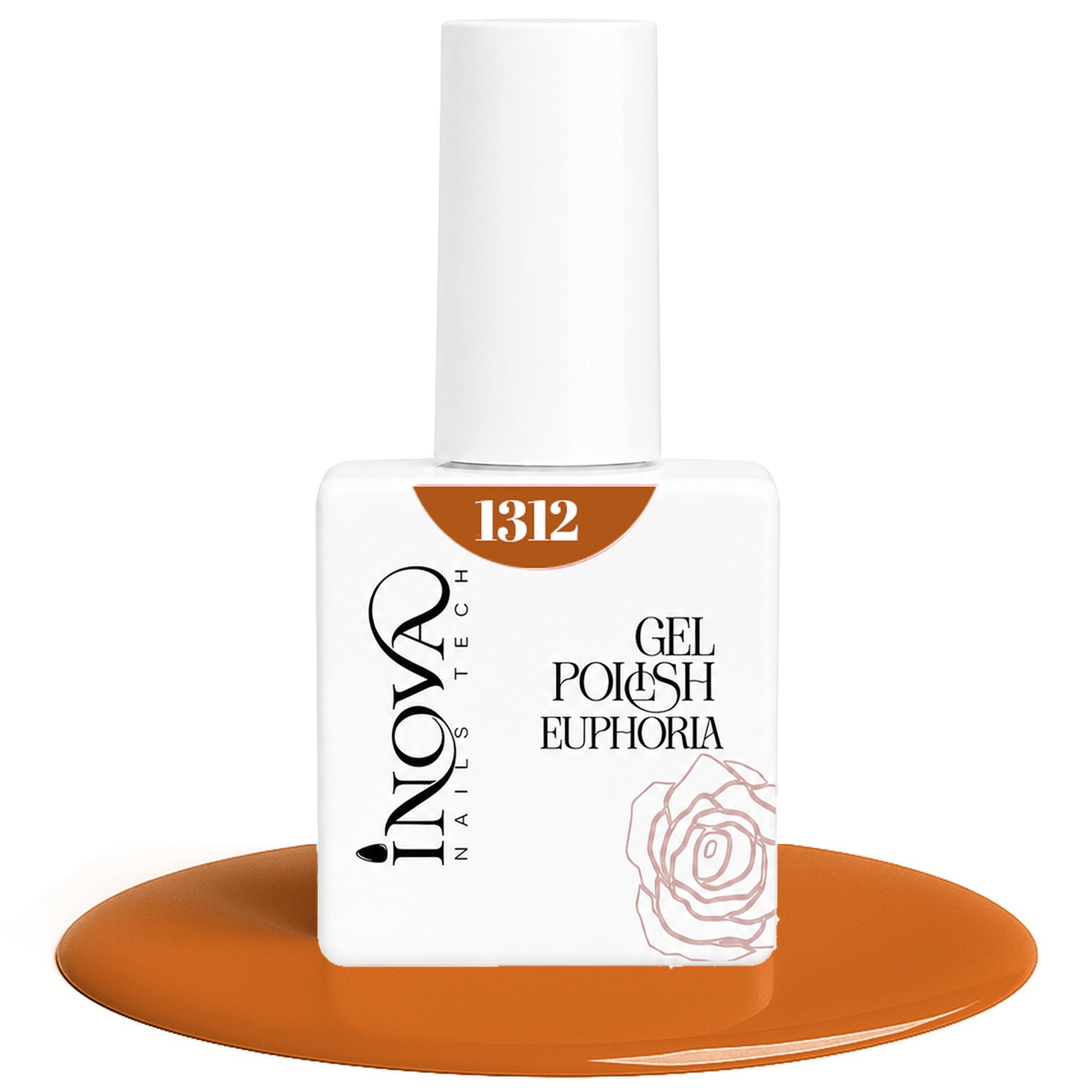 Inova Nails Tech Smalto Semipermanente 12ml - 1312 Arancio Ruggine