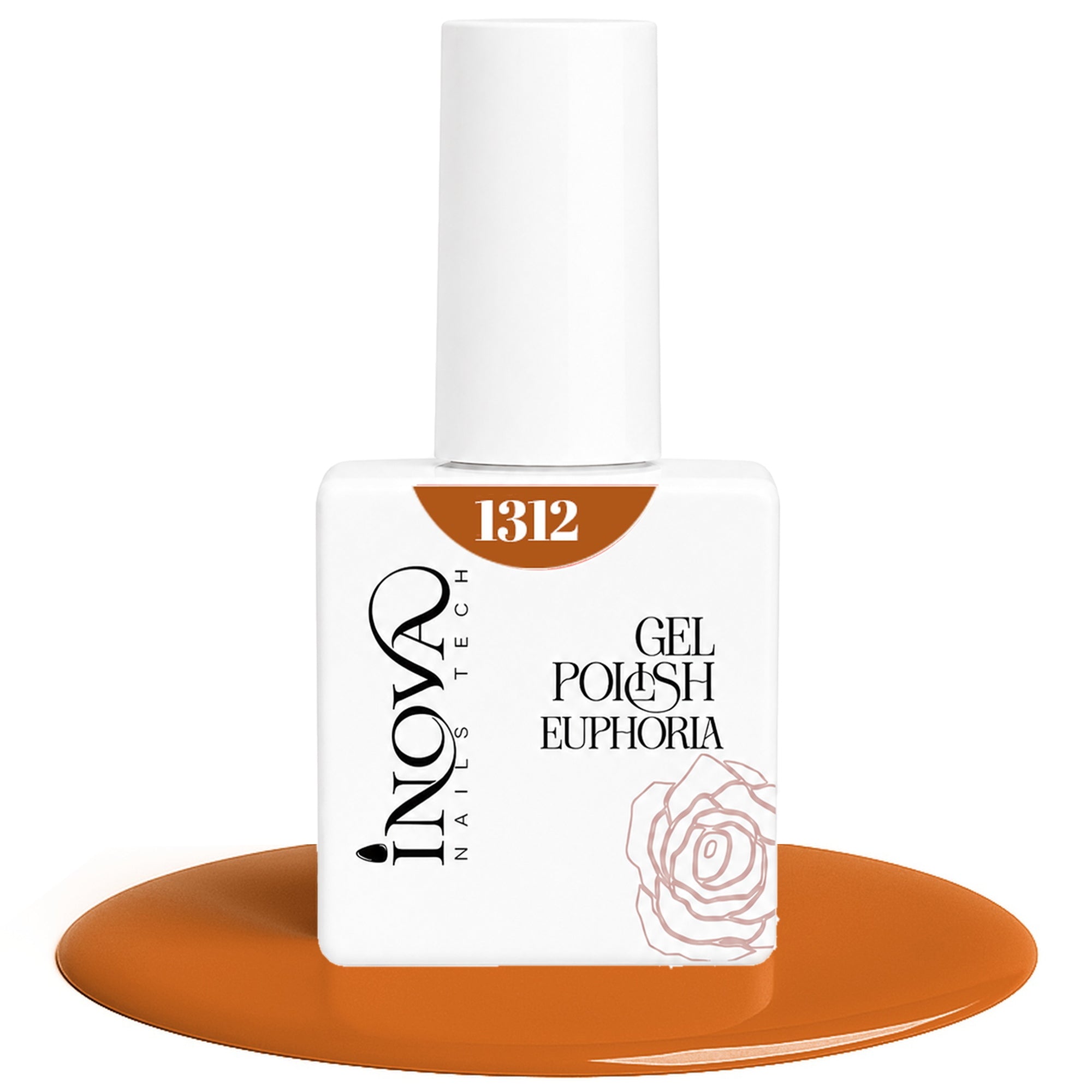 Inova Nails Tech Smalto Semipermanente 12ml - 1312 Arancio Ruggine