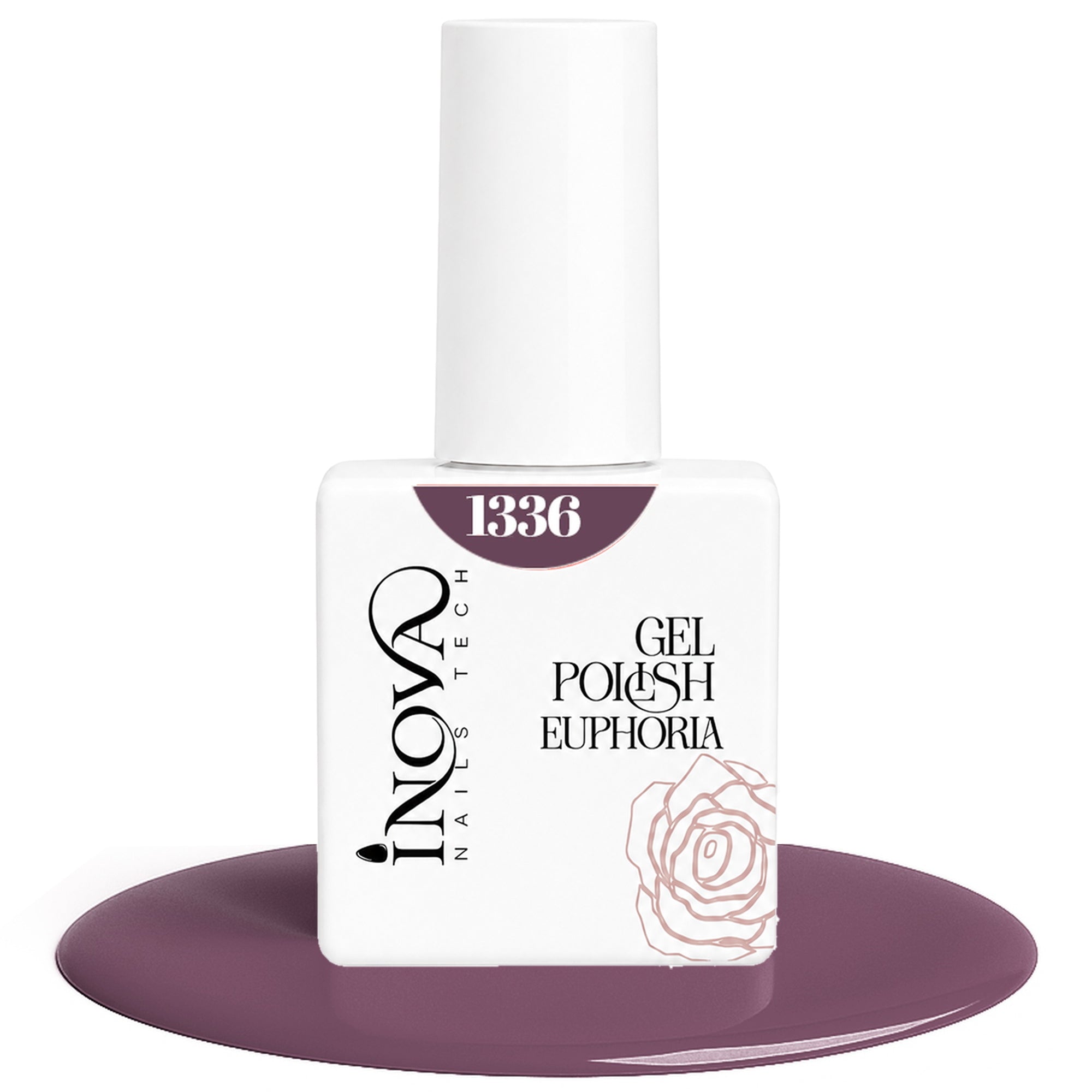 Inova Nails Tech Smalto Semipermanente 12ml - 1336 Prugna Elegante