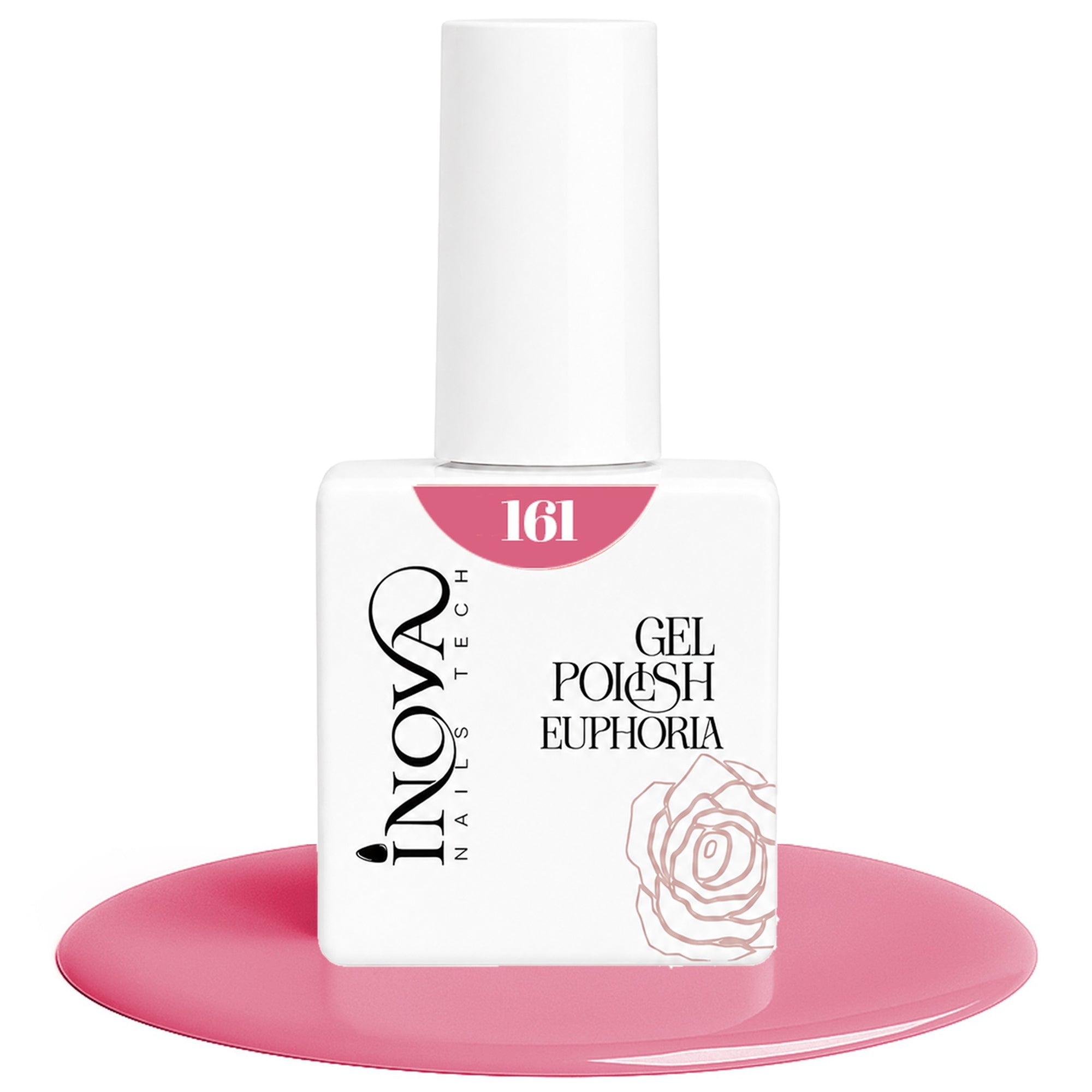 Inova Nails Tech Smalto Semipermanente 12ml - 161 Rosa Malva Perlato