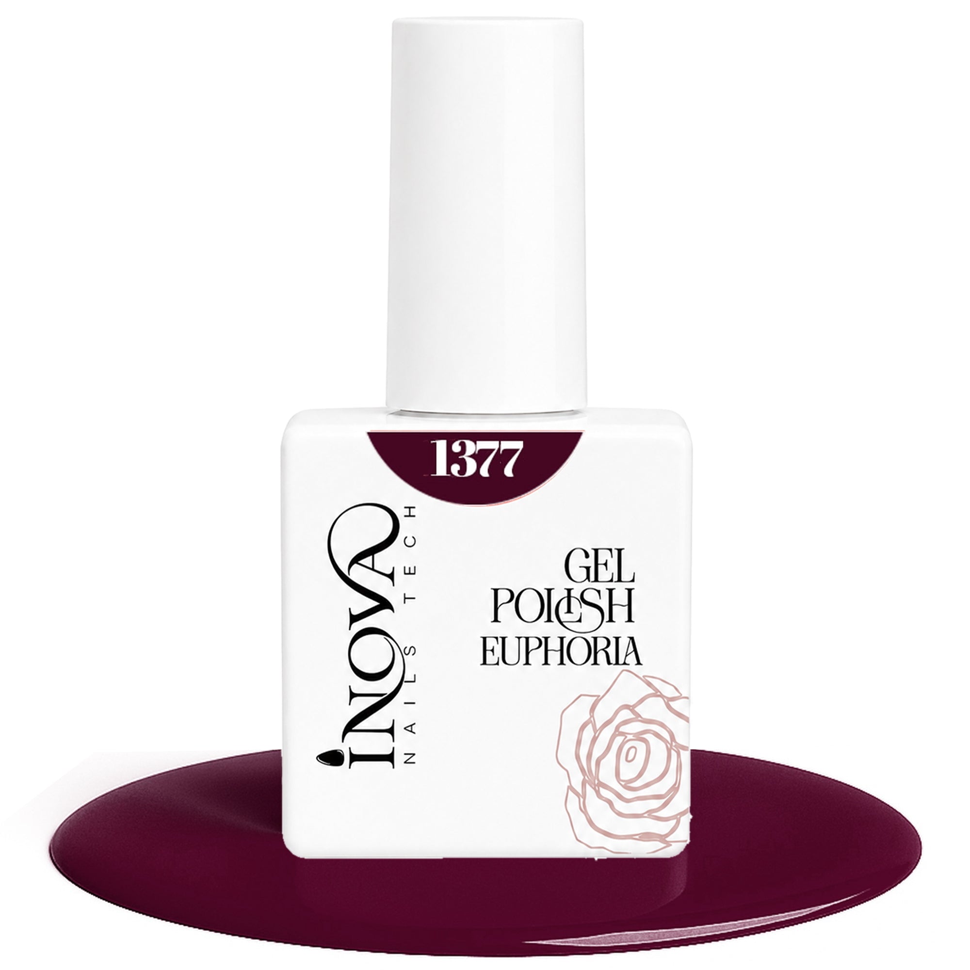 Inova Nails Tech Smalto Semipermanente 12ml - 1377 Prugna Scuro