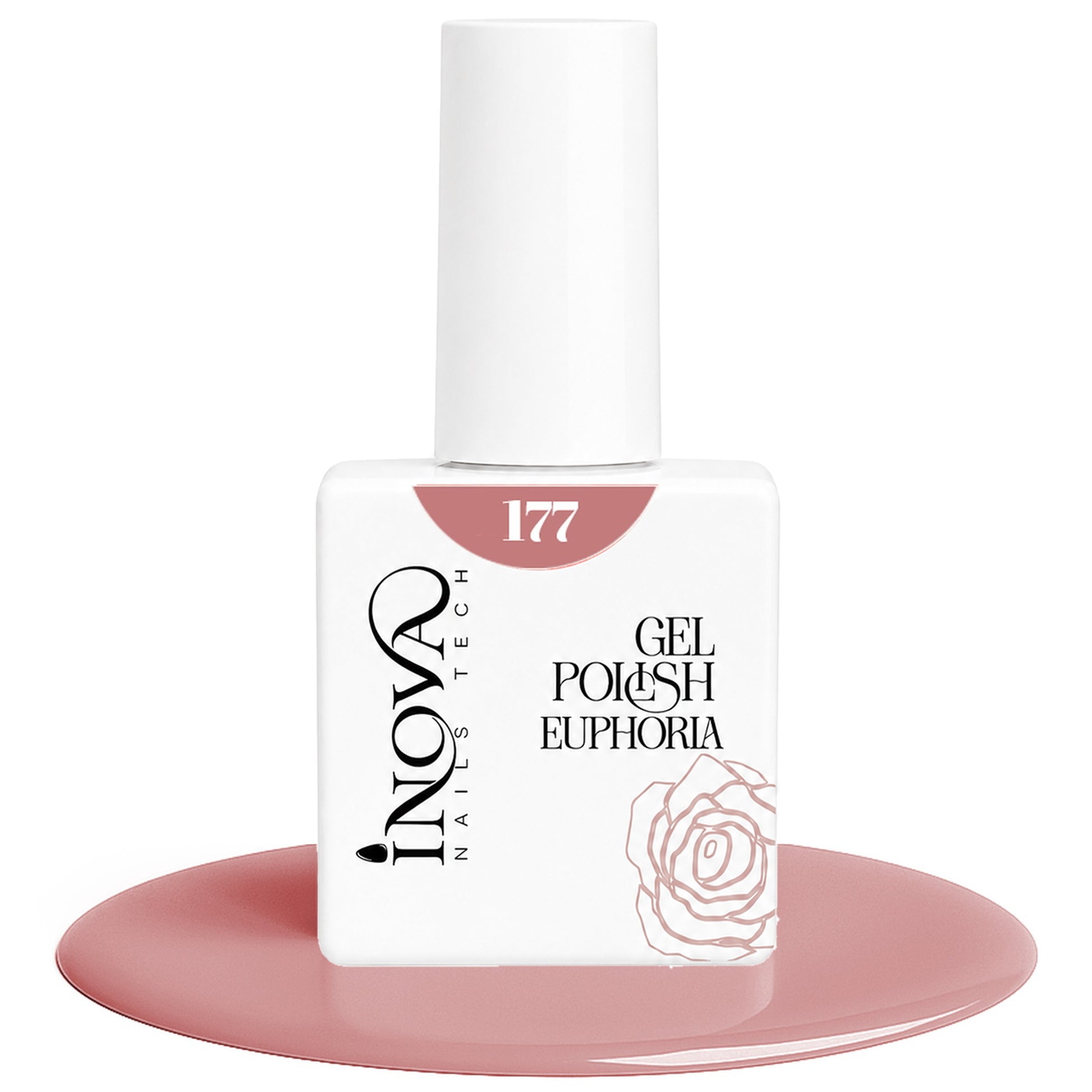 Inova Nails Tech Smalto Semipermanente 12ml - 177 Rosa Cofetto Delicato