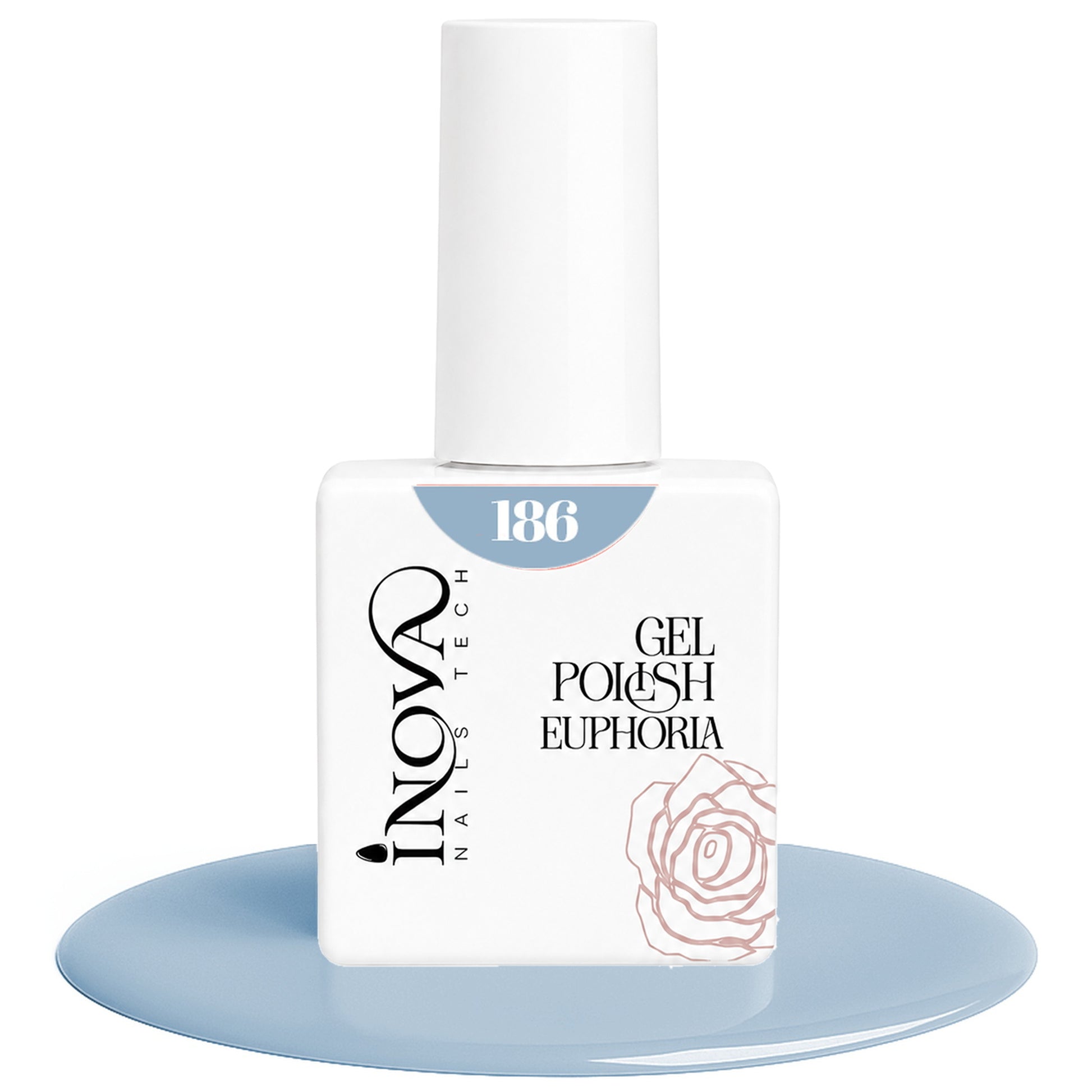 Inova Nails Tech Smalto Semipermanente 12ml - 186 Rosa Sabbia Chiaro