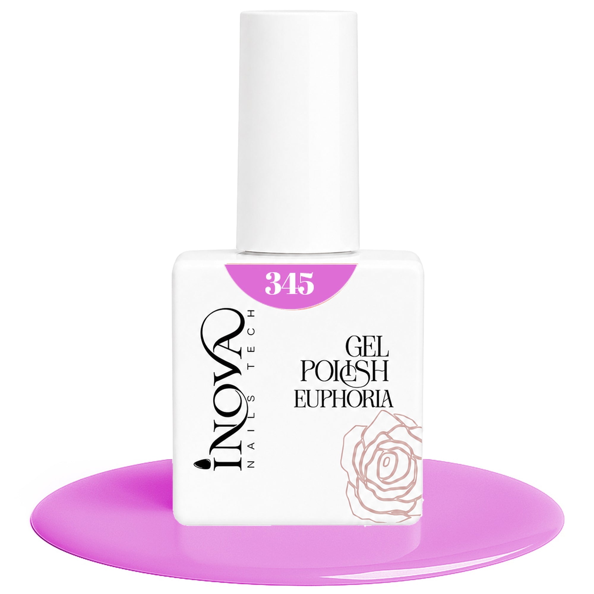 Inova Nails Tech Smalto Semipermanente 12ml - 345 Rosa Lilla Pstello