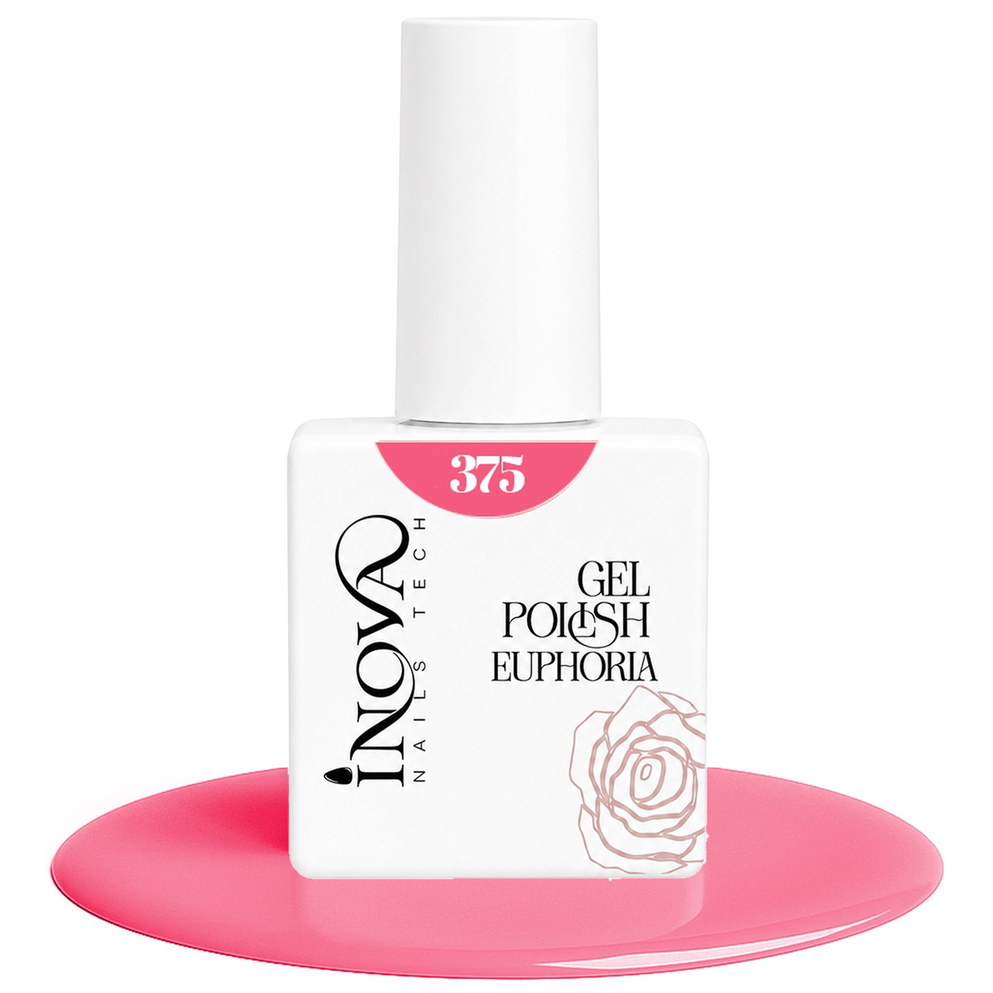Inova Nails Tech Smalto Semipermanente 12ml - 375 Rosa Fluo