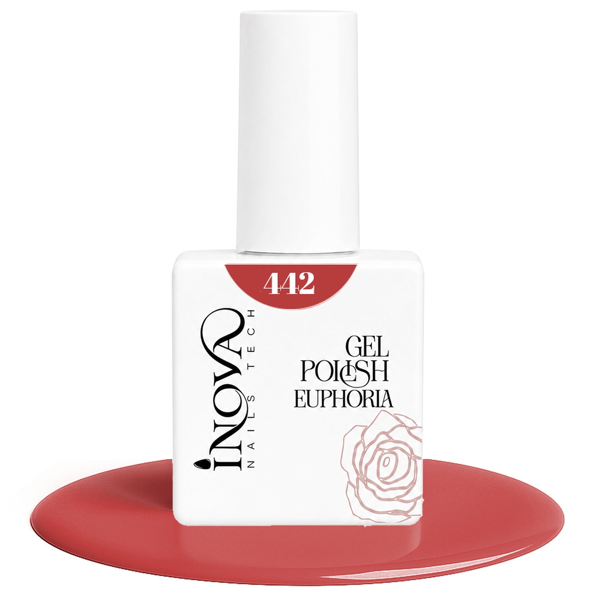 Inova Nails Tech Smalto Semipermanente 12ml - 442 Rosso Corallo