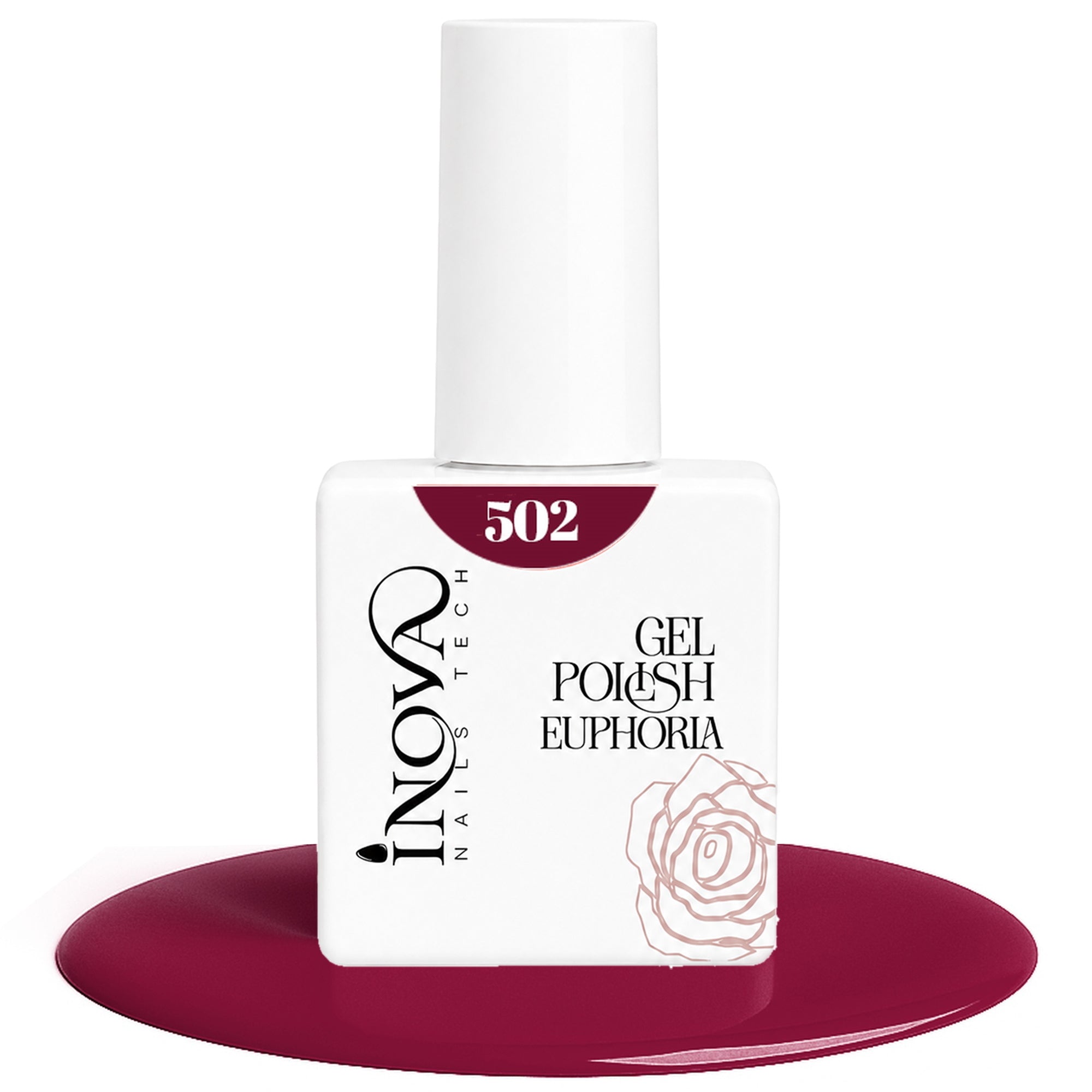 Inova Nails Tech Smalto Semipermanente 12ml - 502 Magenta Profondo