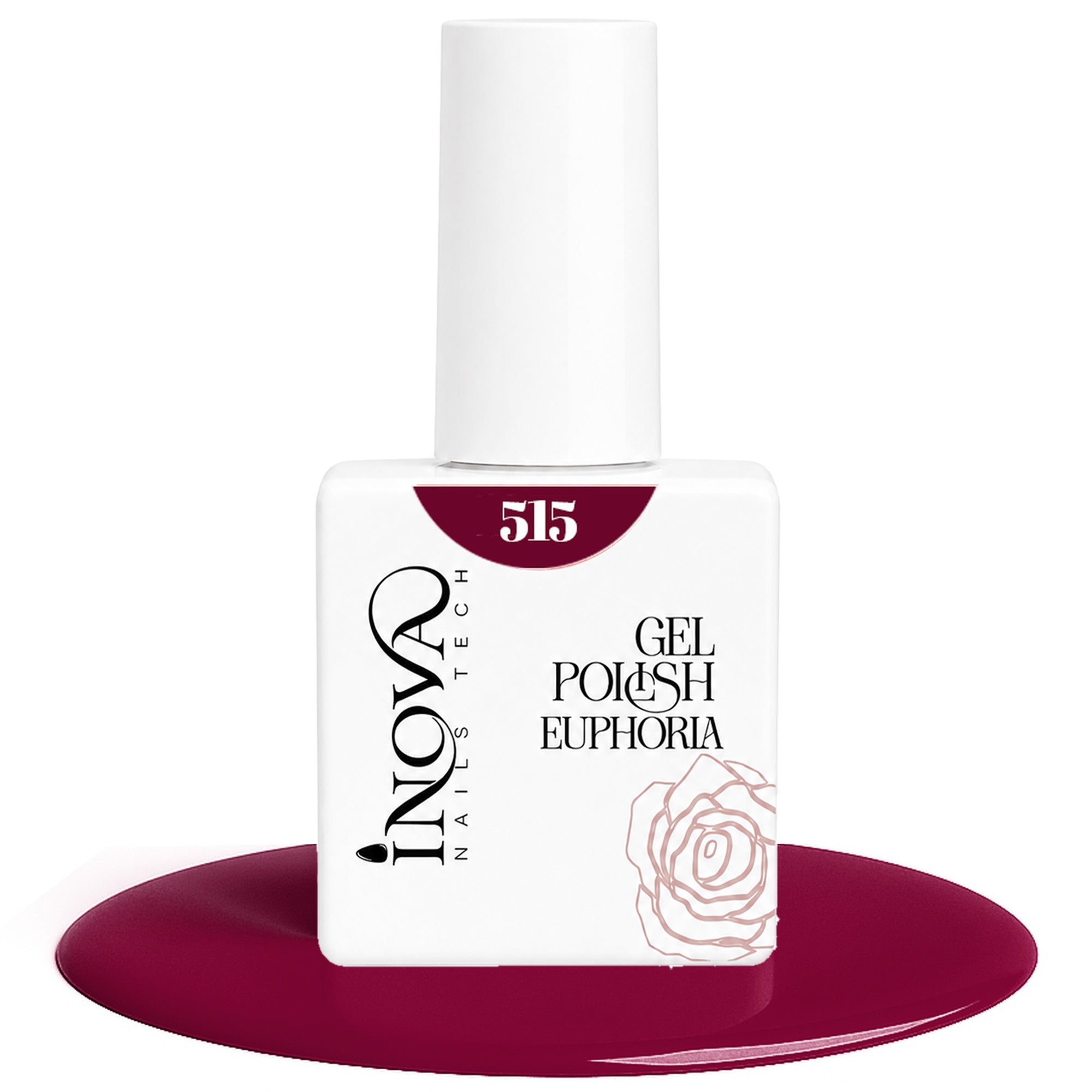 Inova Nails Tech Smalto Semipermanente 12ml - 515 Rosa Lampone