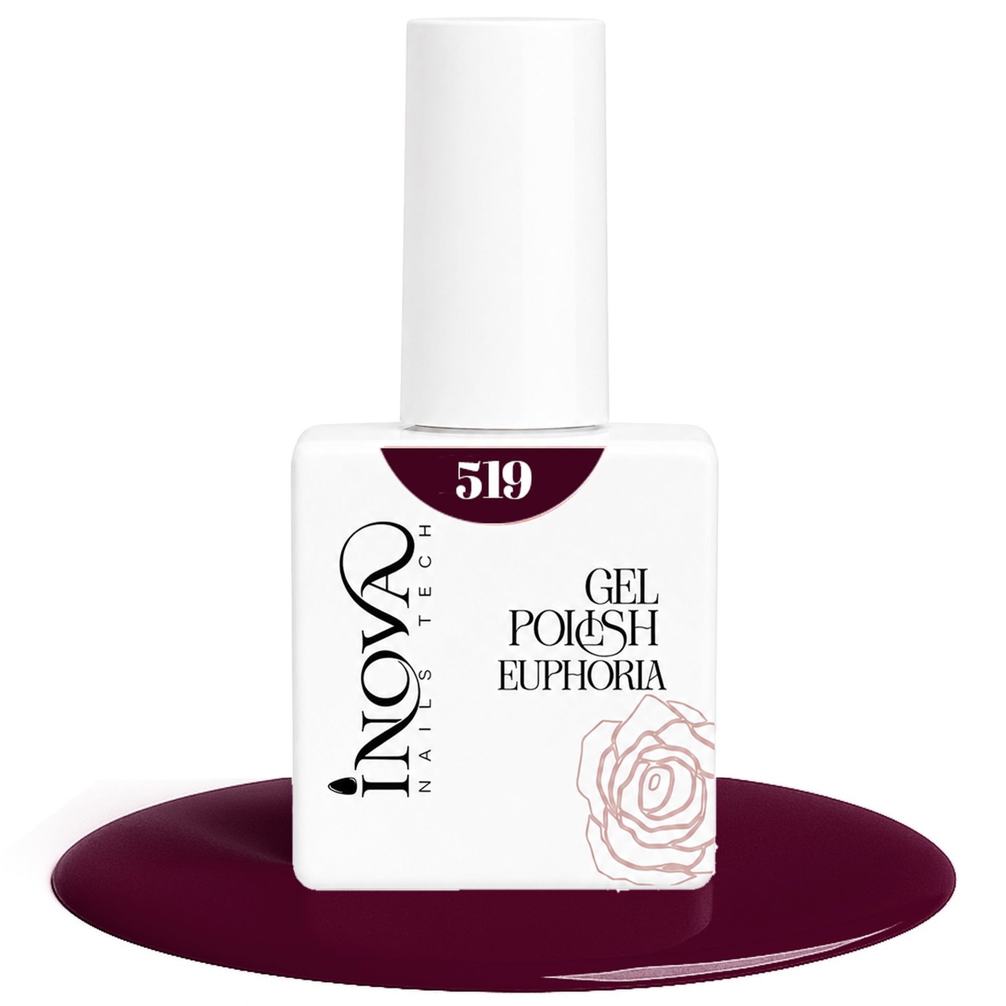 Inova Nails Tech Smalto Semipermanente 12ml - 519 Amarena Intensa