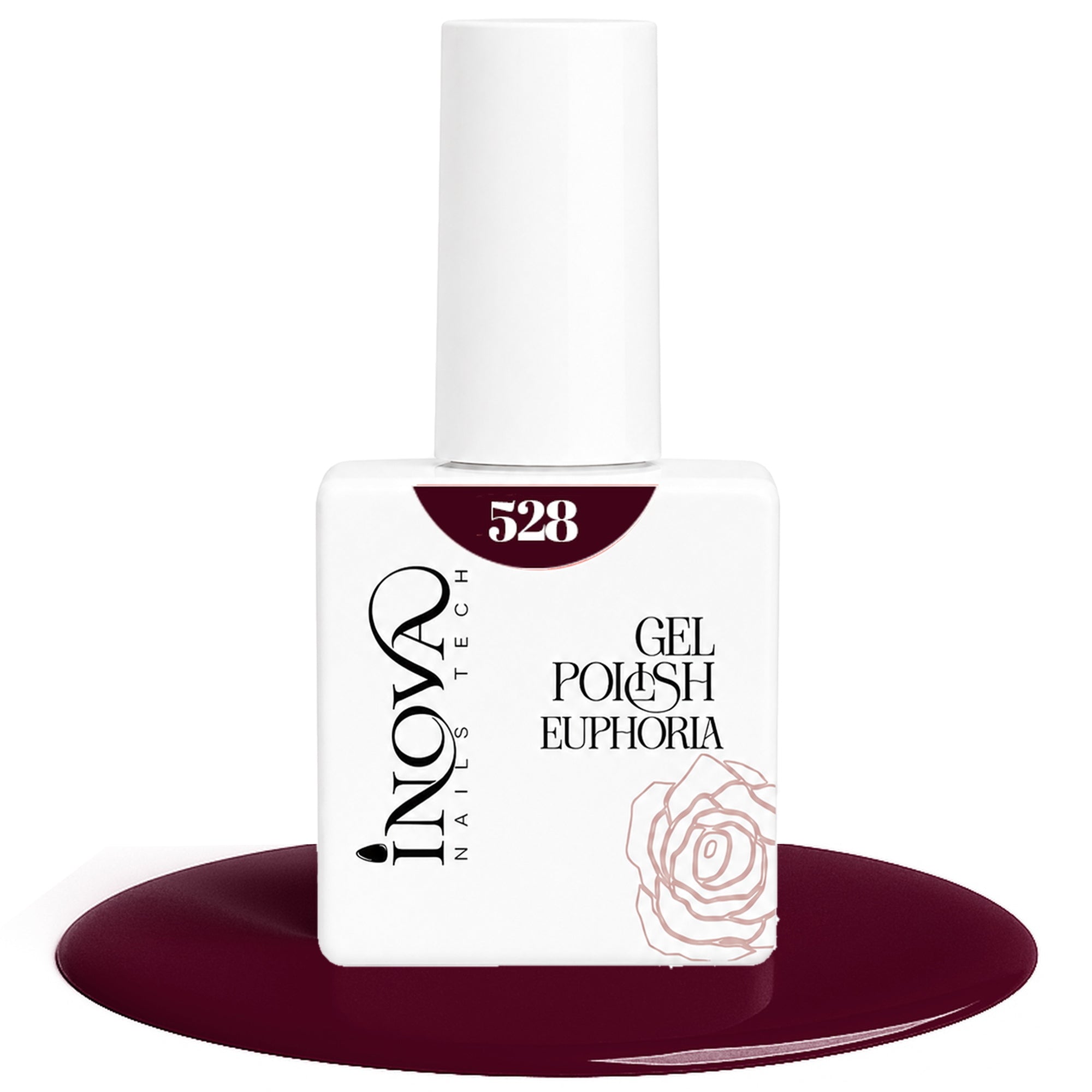 Inova Nails Tech Smalto Semipermanente 12ml - 528 Amaranto Scuro