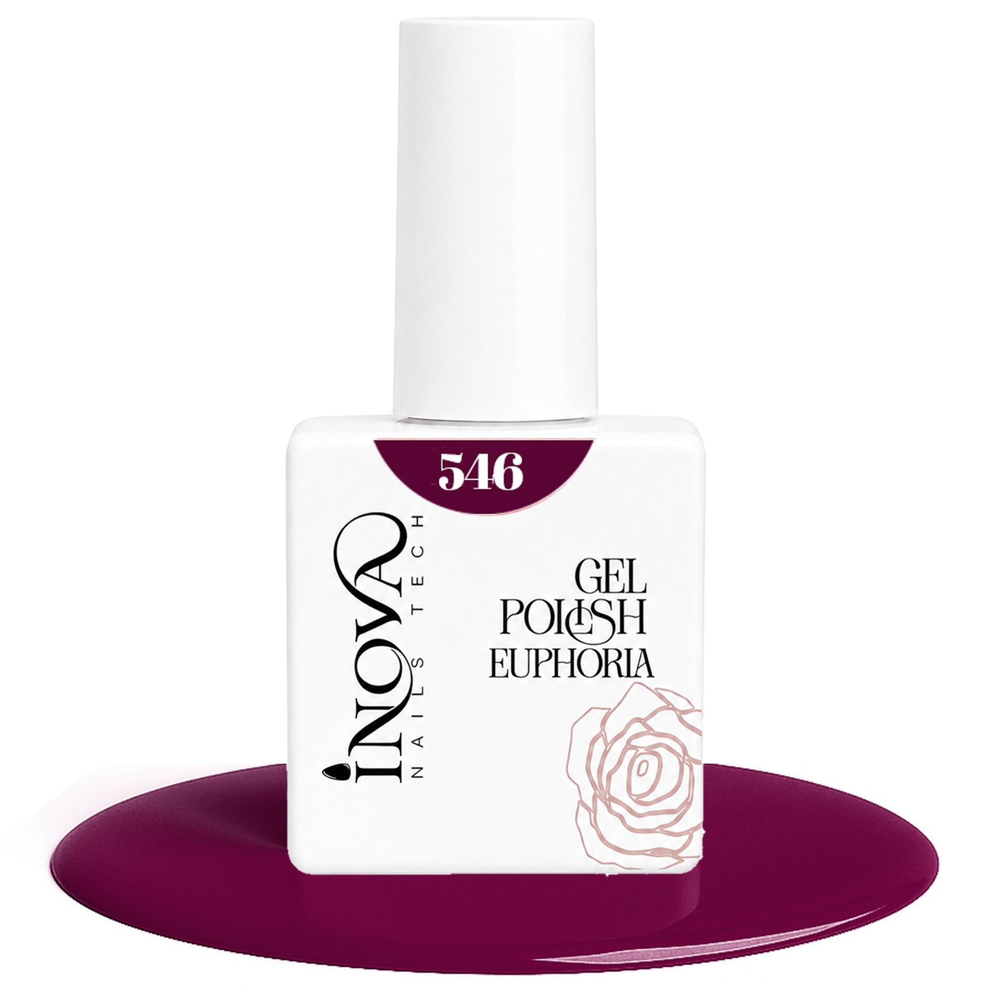 Inova Nails Tech Smalto Semipermanente 12ml - 546 Magenta Vibrante