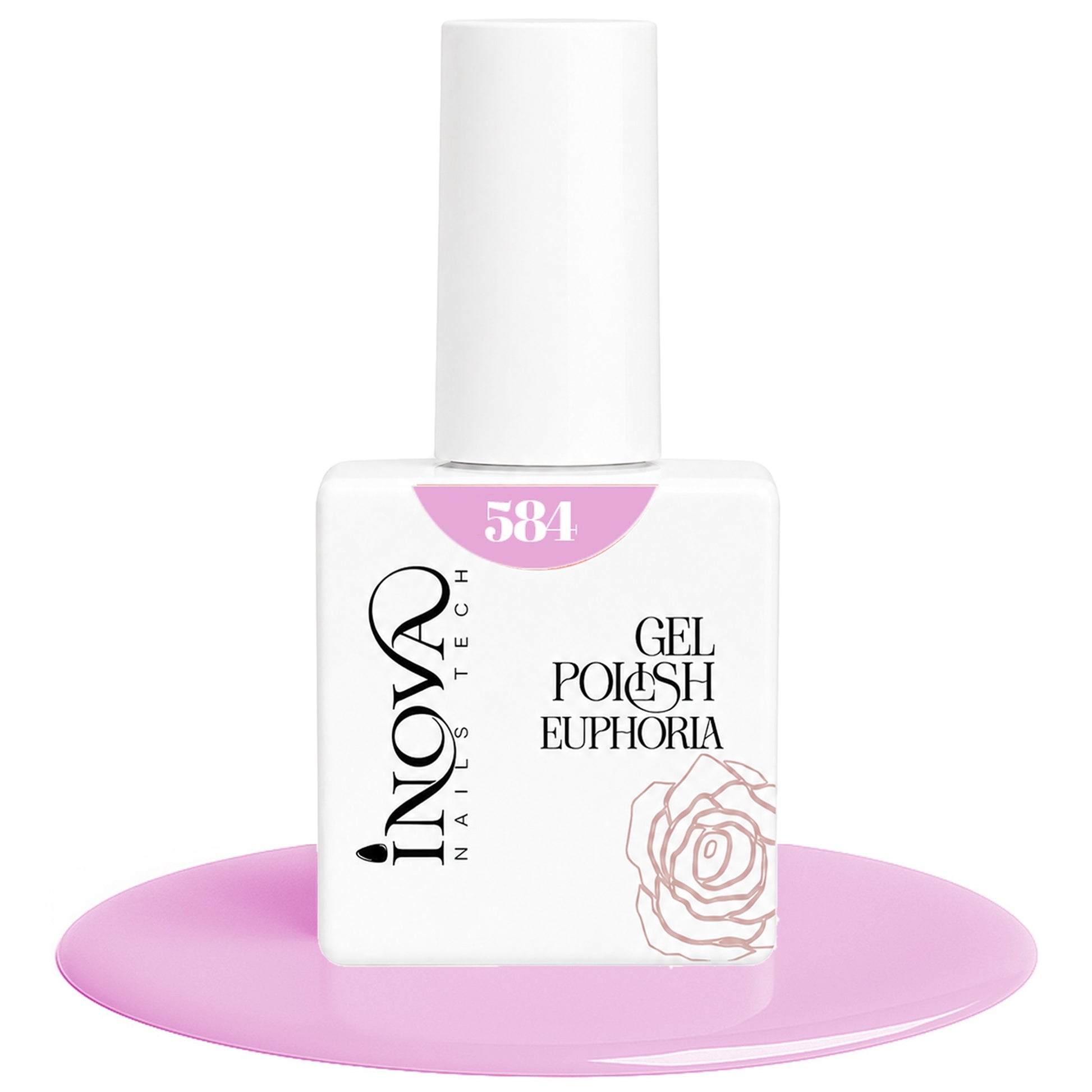 Inova Nails Tech Smalto Semipermanente 12ml - 584 Rosa Confetto