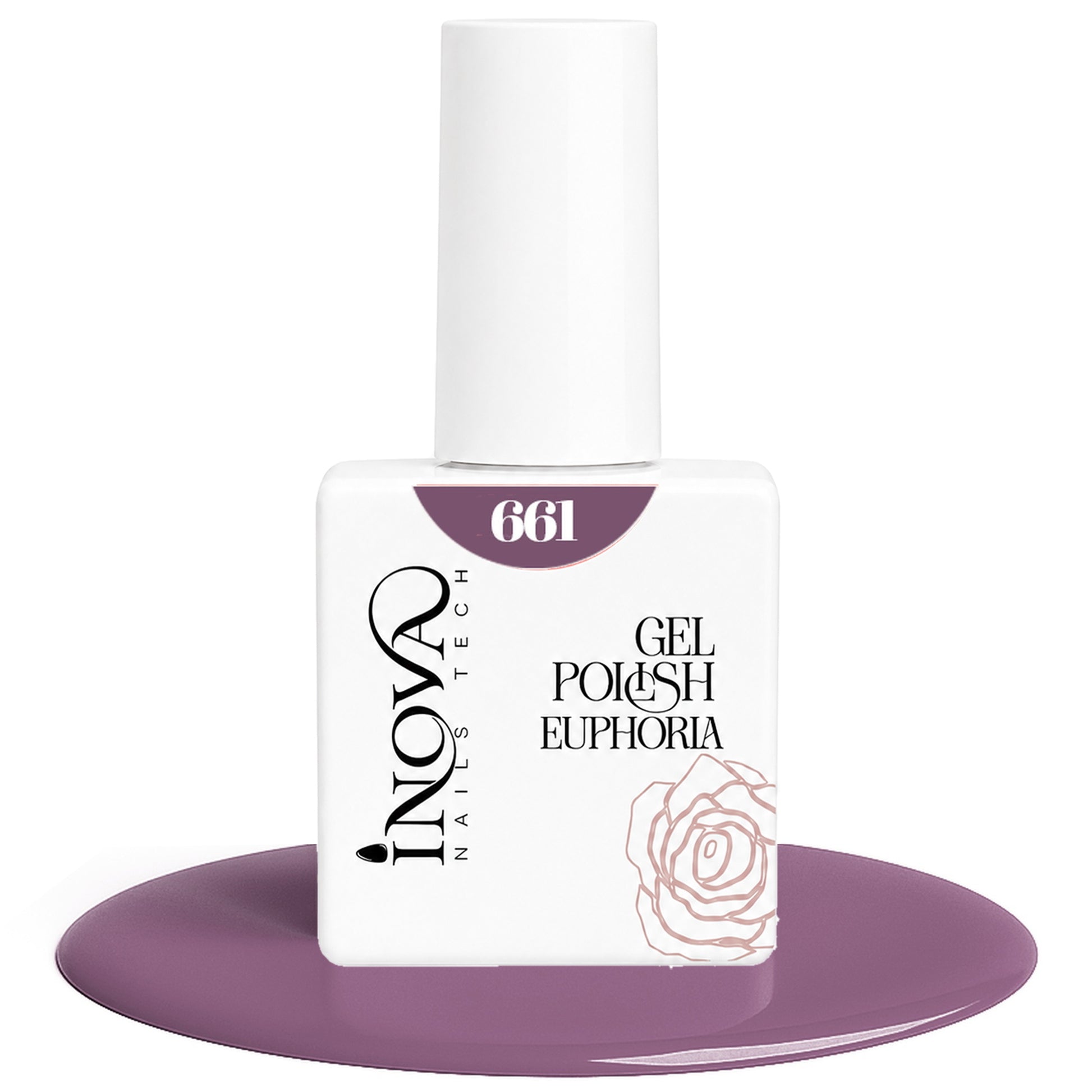 Inova Nails Tech Smalto Semipermanente 12ml - 661 Viola Malva