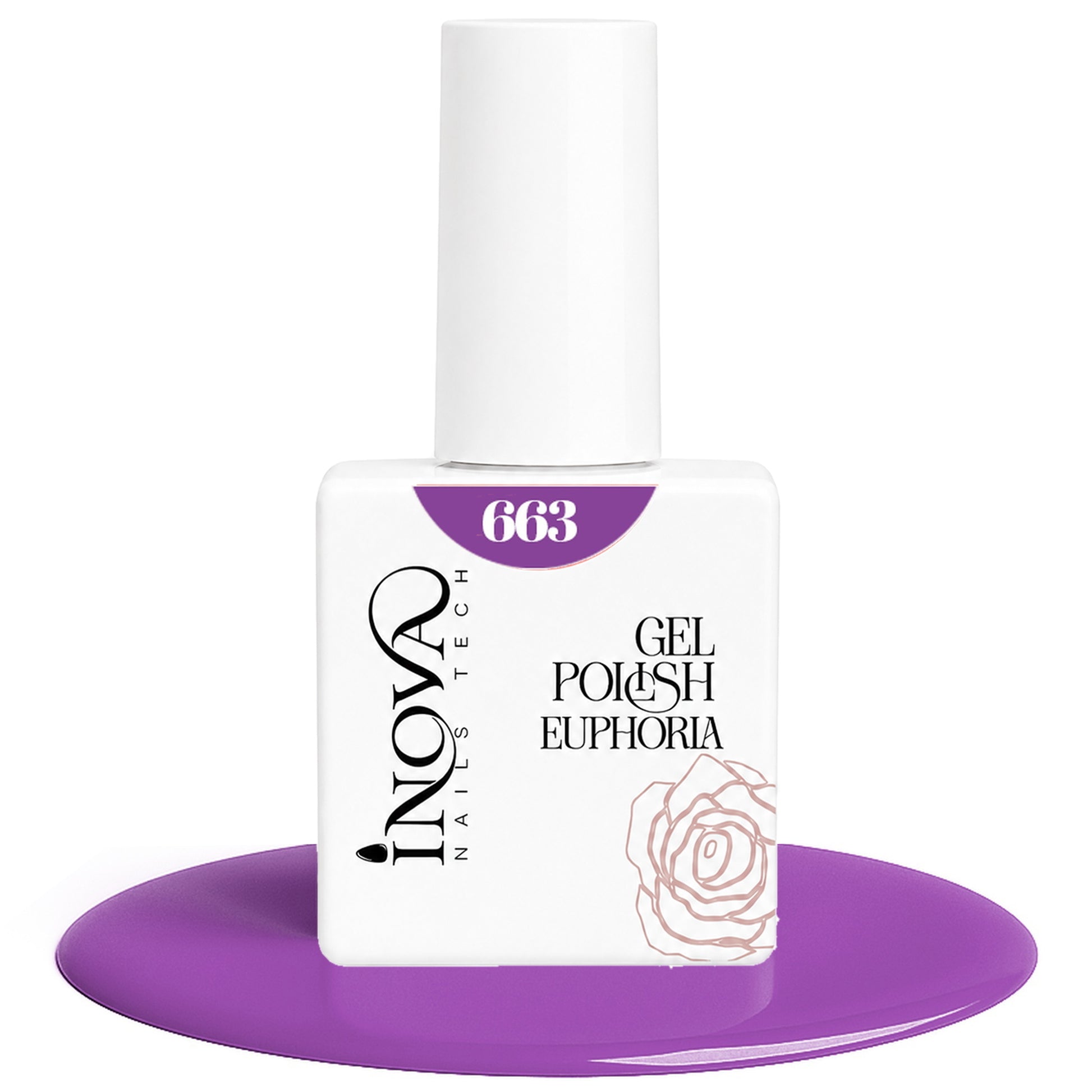 Inova Nails Tech Smalto Semipermanente 12ml - 663 Viola Chiaro