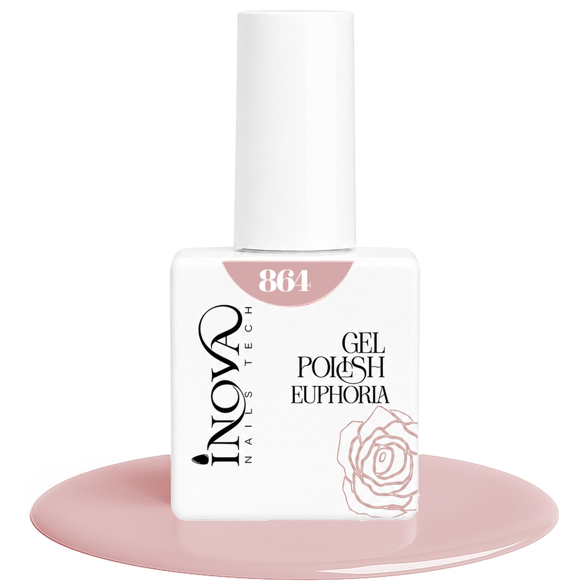 Inova Nails Tech Smalto Semipermanente 12ml - 864 Rosa Cirpia Elegante