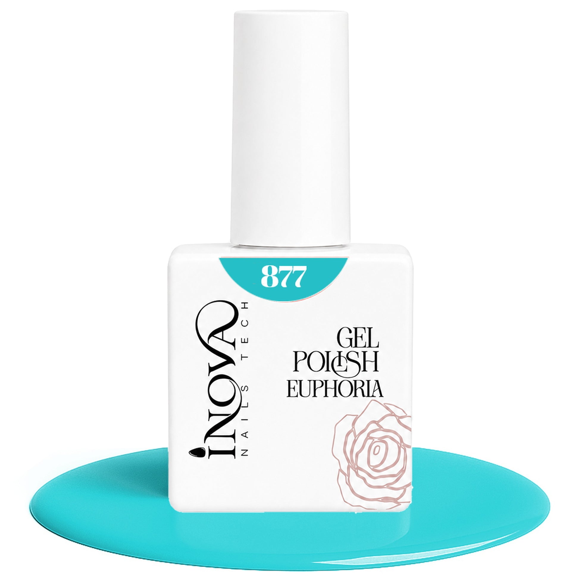 Inova Nails Tech Smalto Semipermanente 12ml - 877 Verde Acqua Brillante