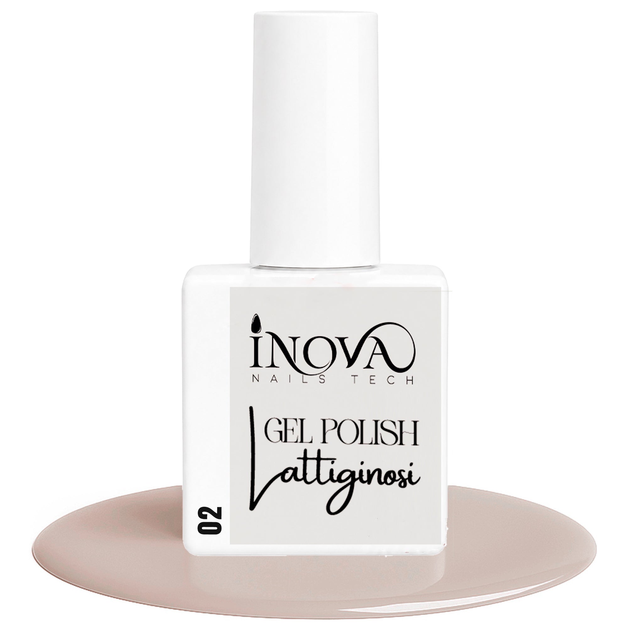 Inova Nails Tech Smalto Semipermanente 12ml - 02 Lattiginoso